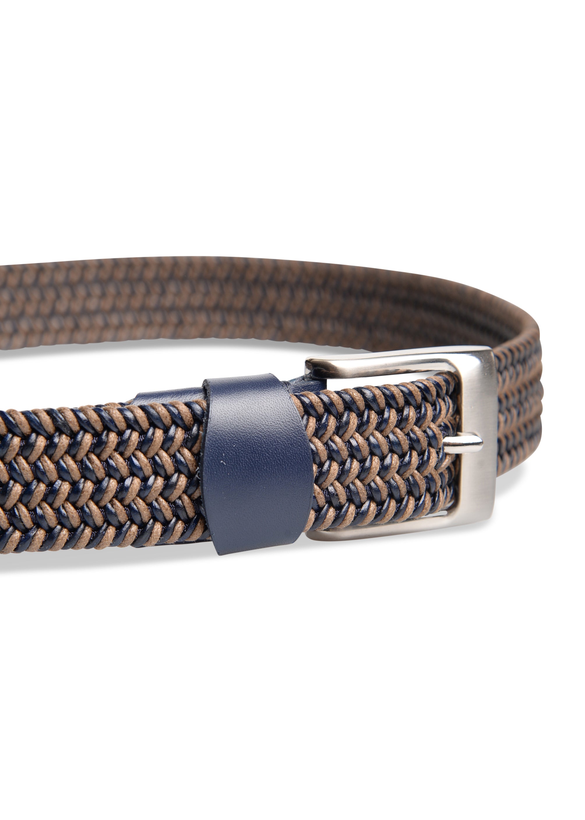 ΑΝΔΡΙΚΗ ΠΛΕΚΤΗ ΖΩΝΗ PORTOBELLO'S ΣΕ ΜΠΕΖ-ΜΠΛΕ ΧΡΩΜΑ