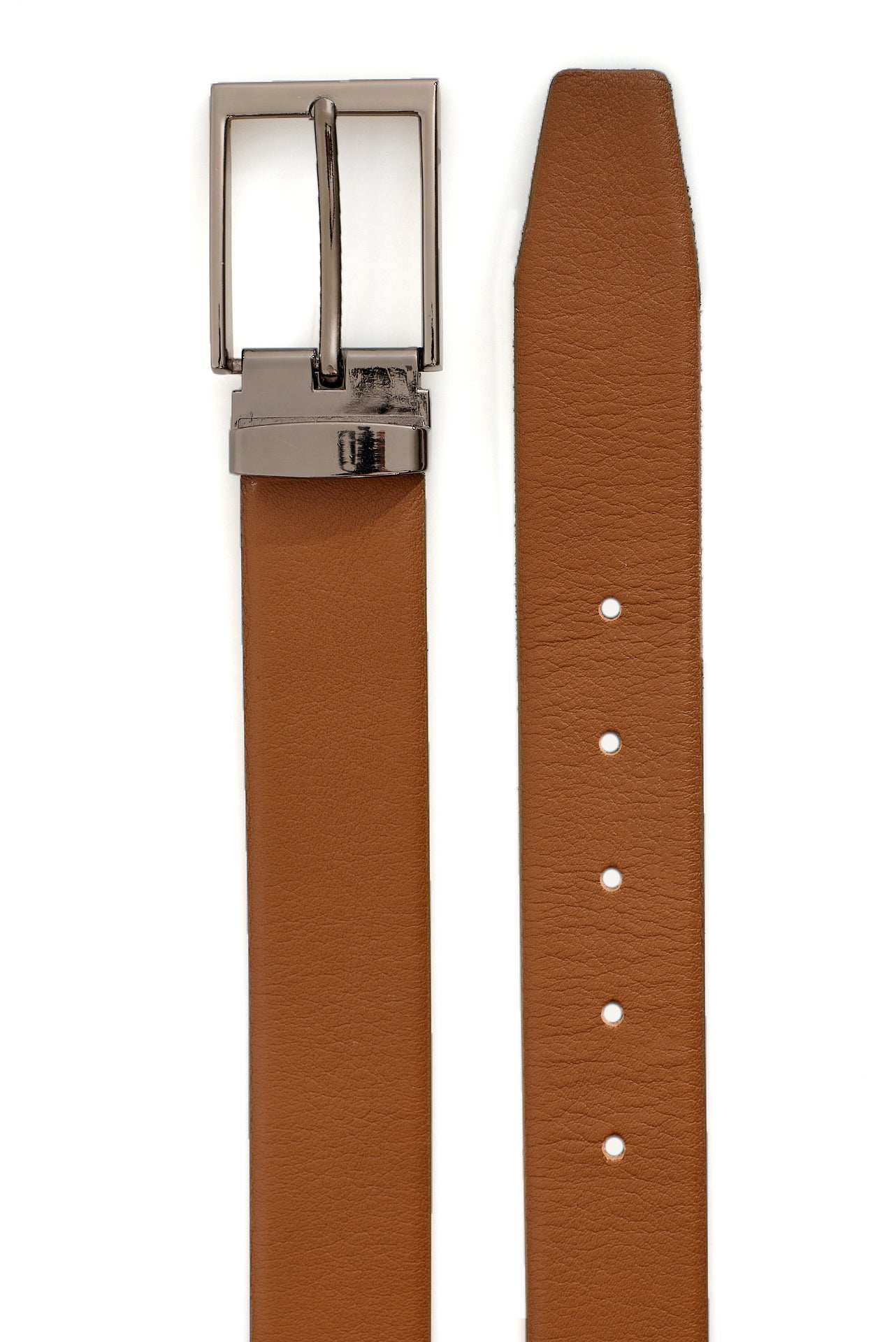 ΑΝΔΡΙΚΗ ΔΕΡΜΑΤΙΝΗ ΖΩΝΗ PORTOBELLO'S ΣΕ ΤΑΜΠΑ ΧΡΩΜΑ ΚΑΙ ΑΣΗΜΙ ΑΓΚΡΑΦΑ