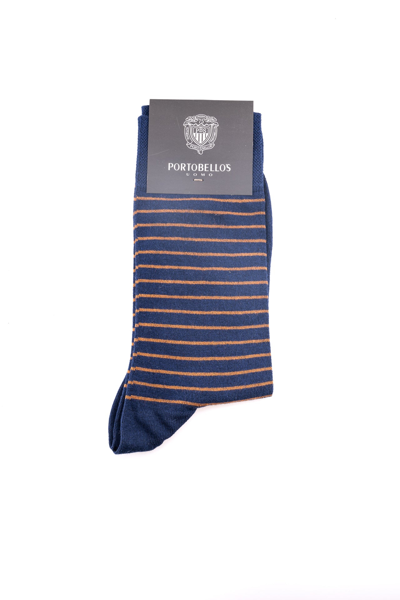 ΑΝΔΡΙΚΕΣ ΚΑΛΤΣΕΣ PORTOBELLO'S ΜΠΛΕ ΜΕ ΤΑΜΠΑ ΡΙΓΕΣ