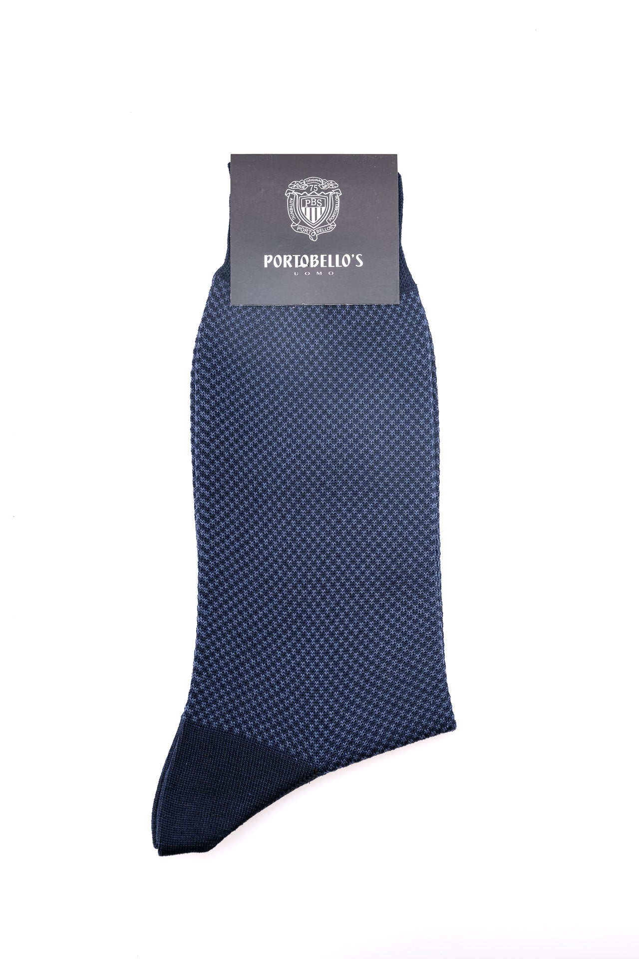 ΑΝΔΡΙΚΕΣ ΚΑΛΤΣΕΣ PORTOBELLO'S ΜΠΛΕ ΜΕΡΣΕΡΙΖΕ ΜΕ ΜΙΚΡΟΣΧΕΔΙΟ