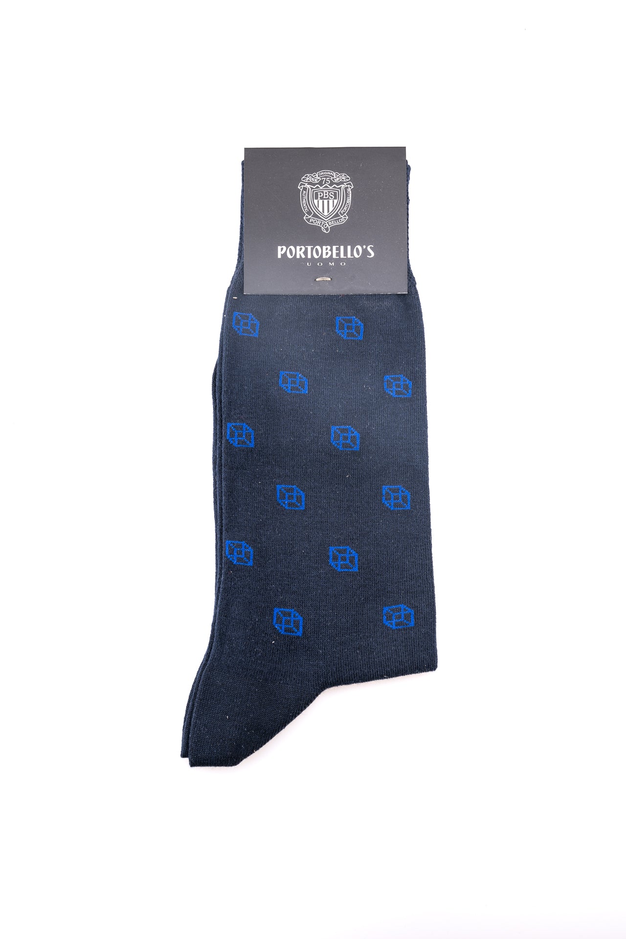 ΑΝΔΡΙΚΕΣ ΚΑΛΤΣΕΣ PORTOBELLO'S ΜΠΛΕ ΜΕ ΡΟΥΑ ΜΠΛΕ ΚΥΒΟΥΣ