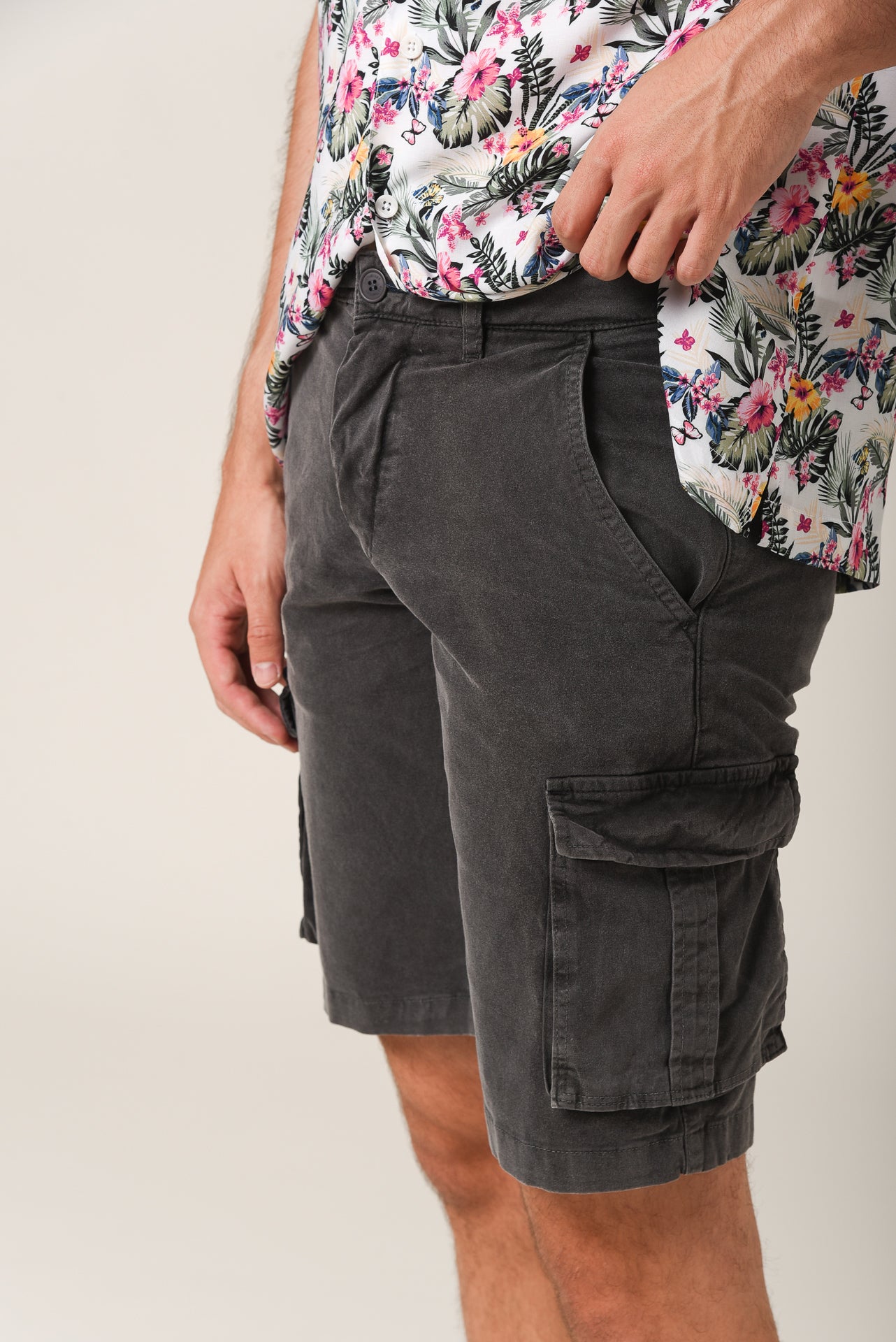 ΑΝΔΡΙΚΗ ΒΕΡΜΟΥΔΑ CARGO PORTOBELLO'S ΣΚΟΥΡΟ ΓΚΡΙ