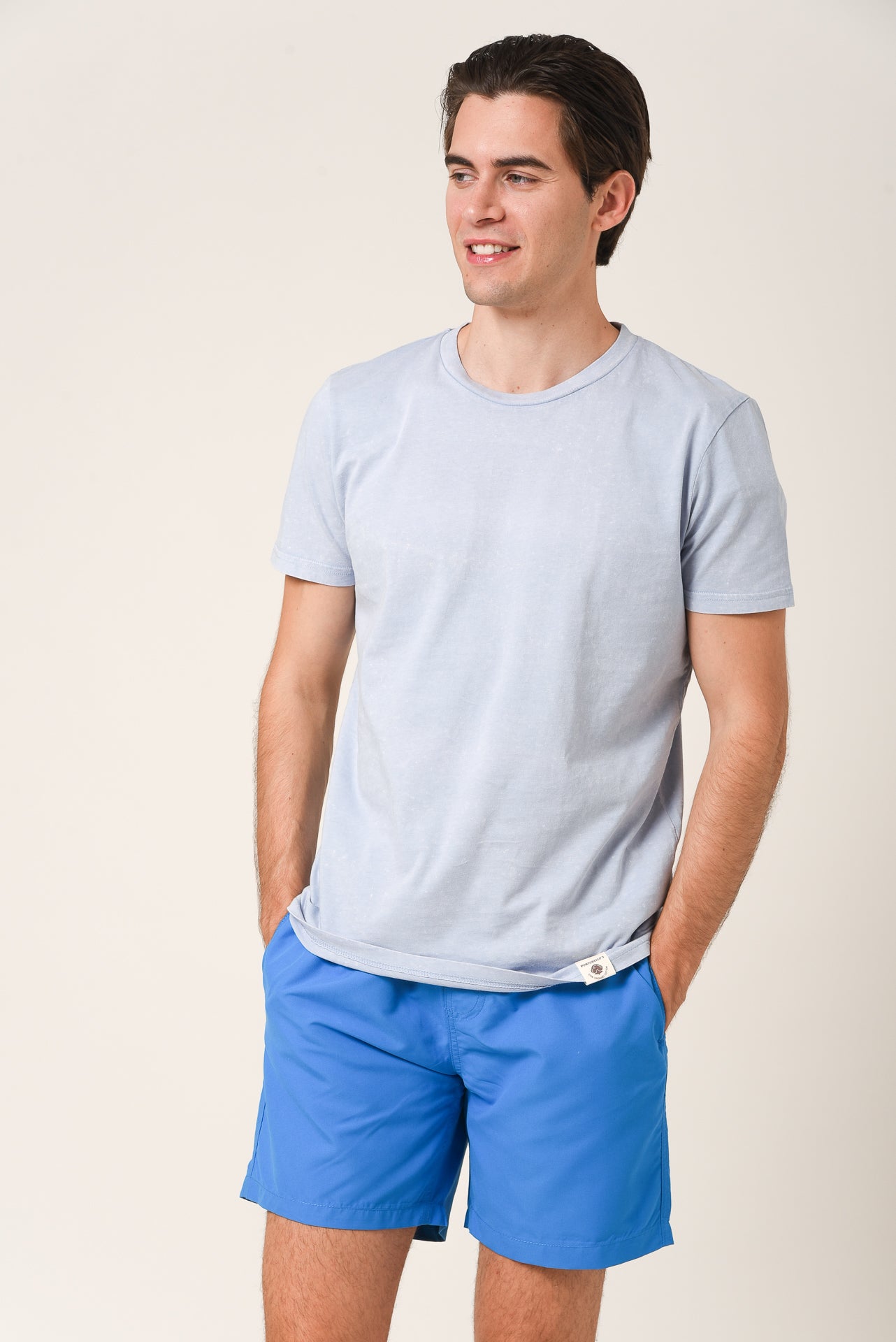 ΑΝΔΡΙΚΟ ΜΑΓΙΟ PORTOBELLO'S ΜΟΝΟΧΡΩΜΟ ΜΠΛΕ ΜΕΣΑΙΟ