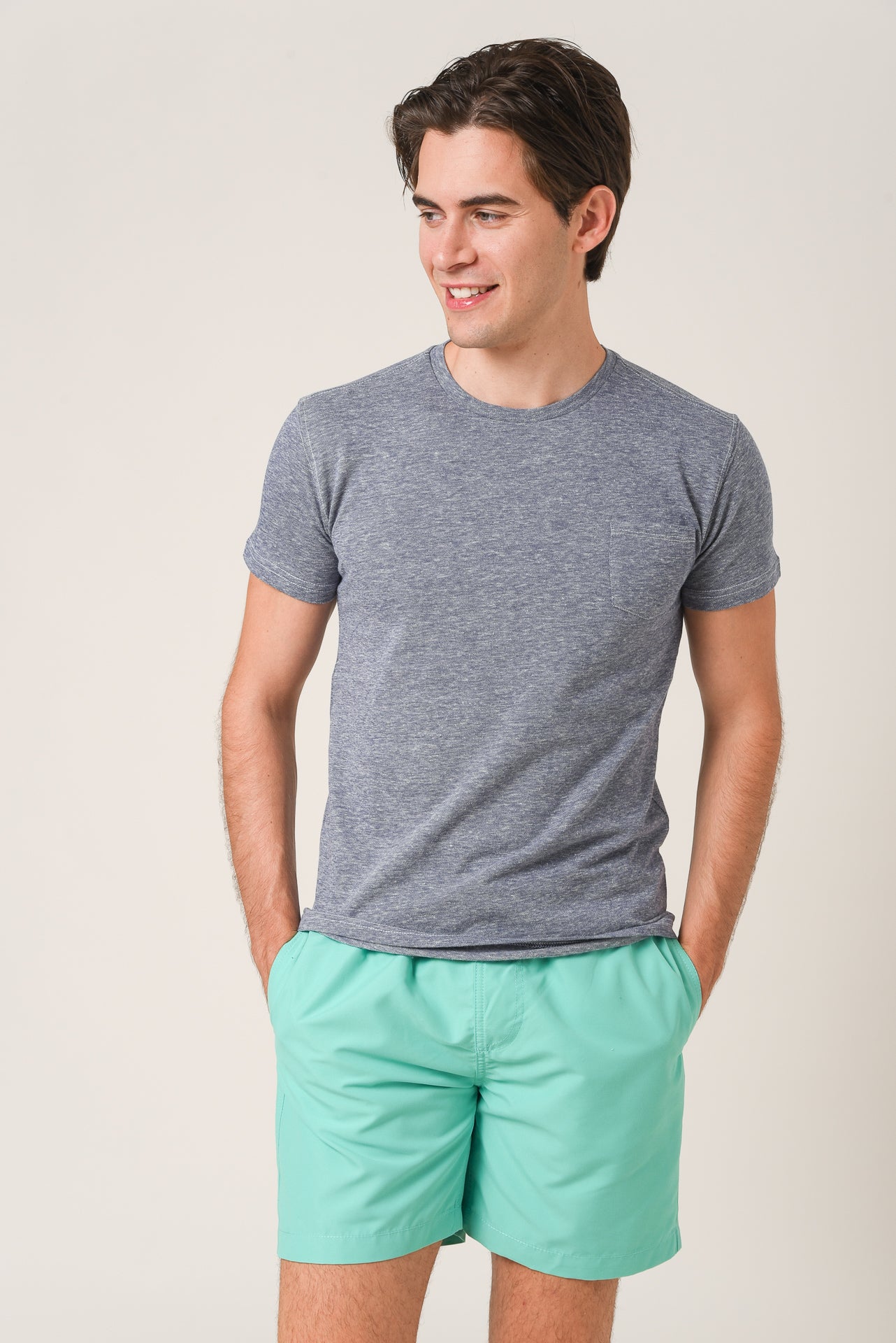 ΑΝΔΡΙΚΟ ΜΑΓΙΟ PORTOBELLO'S ΑΝΟΙΧΤΟ ΠΡΑΣΙΝΟ ΜΟΝΟΧΡΩΜΟ