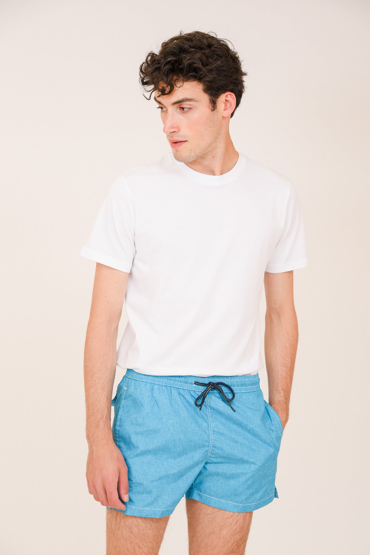 ΑΝΔΡΙΚΟ ΜΑΓΙΟ PORTOBELLO'S ΤΙΡΚΟΥΑΖ ΜΕ ΛΕΥΚΗ ΡΑΦΗ