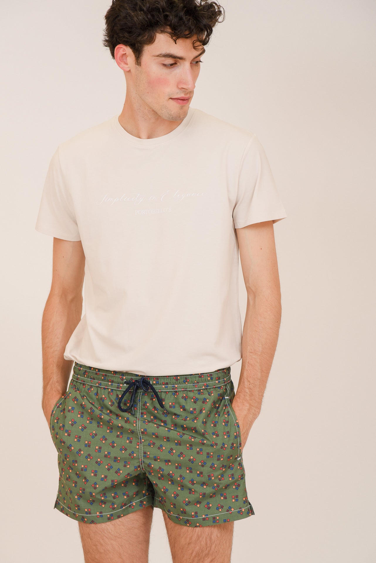 ΑΝΔΡΙΚΟ ΜΑΓΙΟ PORTOBELLO'S ΠΡΑΣΙΝΟ ΜΕ ΠΟΛΥΧΡΩΜΟ ΜΟΤΙΒΟ