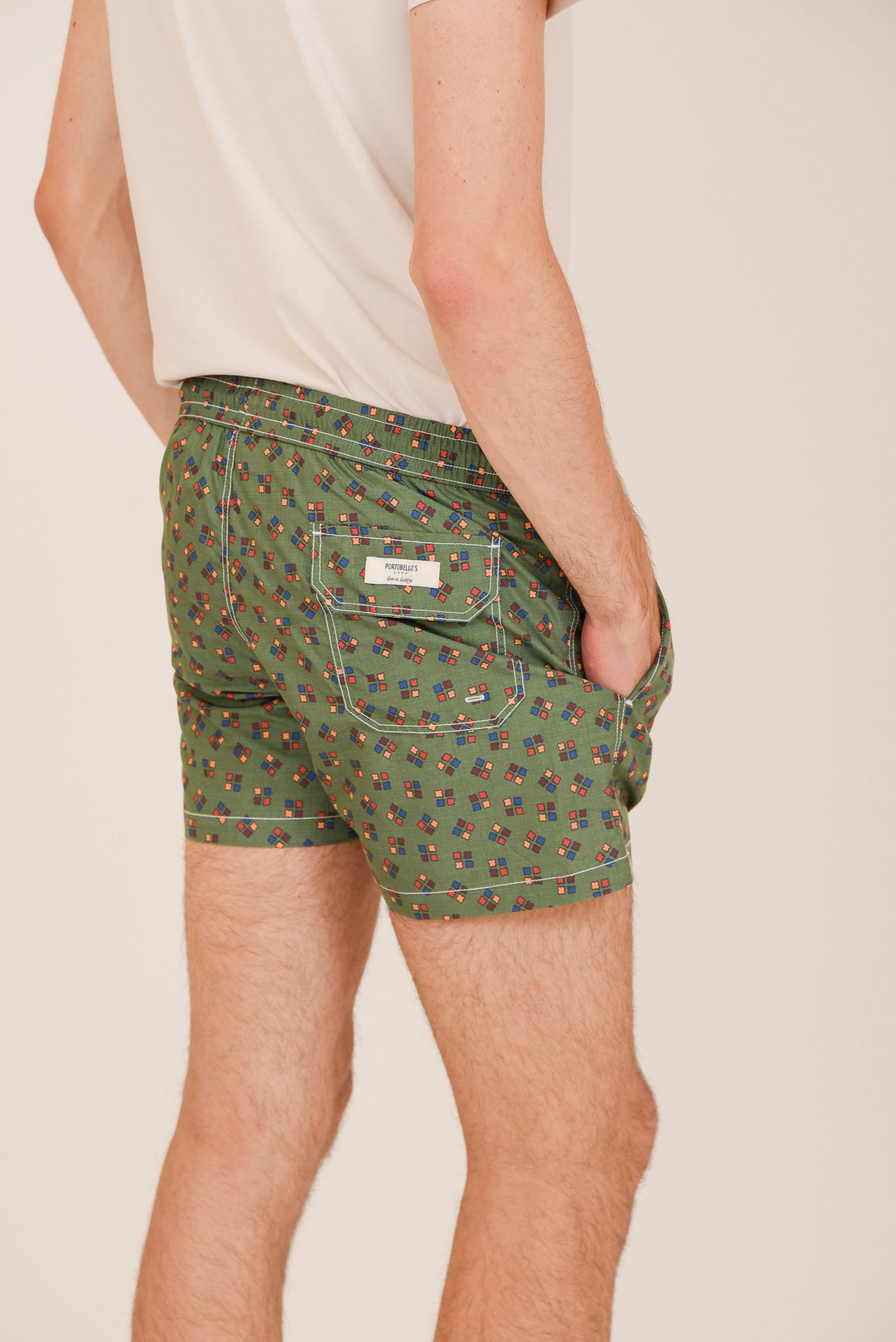 ΑΝΔΡΙΚΟ ΜΑΓΙΟ PORTOBELLO'S ΠΡΑΣΙΝΟ ΜΕ ΠΟΛΥΧΡΩΜΟ ΜΟΤΙΒΟ