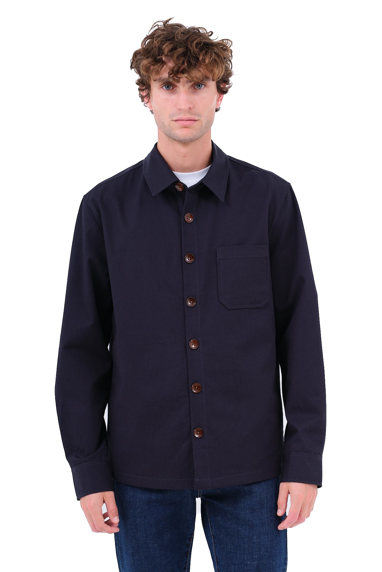 ΑΝΔΡΙΚΟ OVERSHIRT LES GENT'S ΜΠΛΕ ΣΚΟΥΡΟ