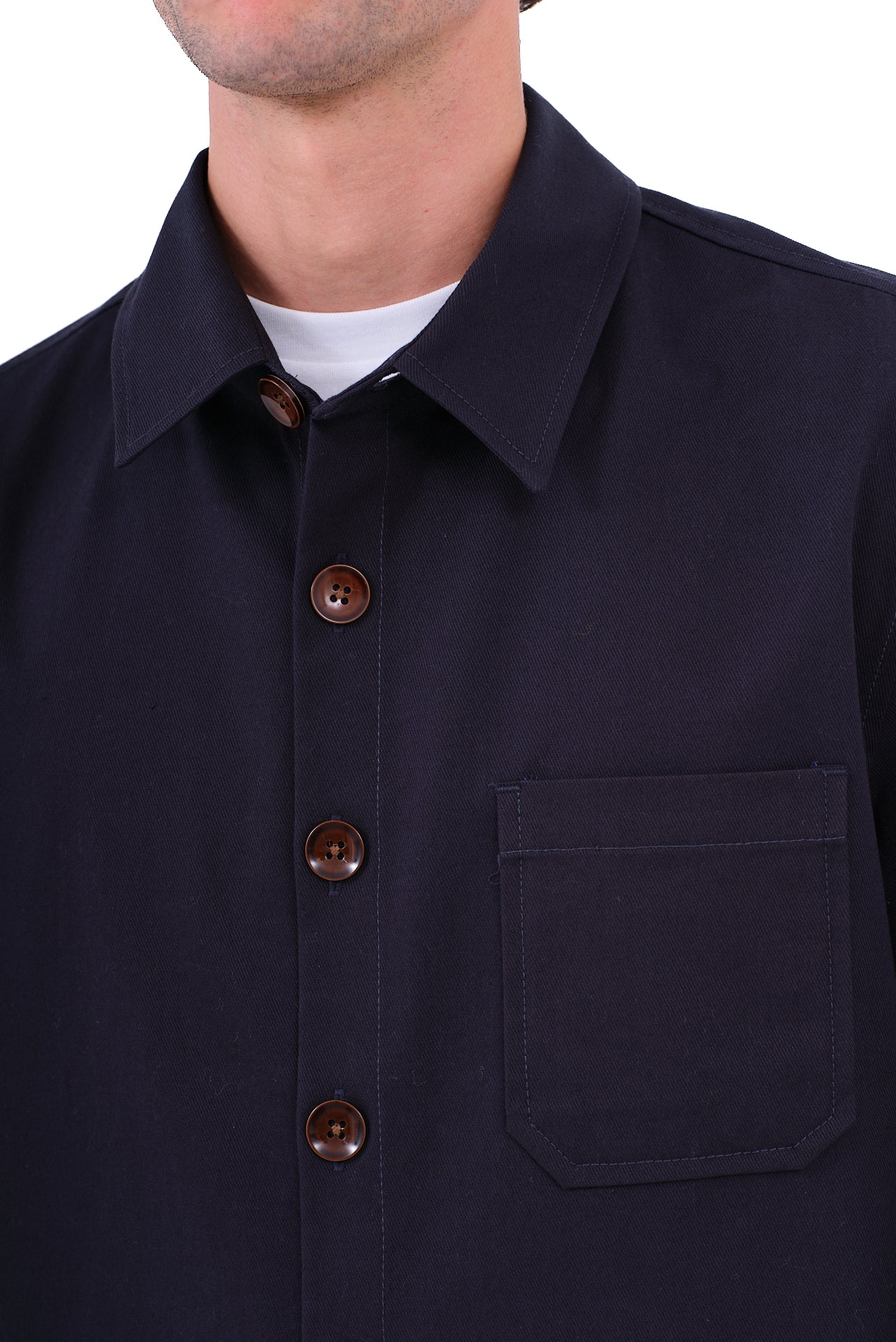 ΑΝΔΡΙΚΟ OVERSHIRT LES GENT'S ΜΠΛΕ ΣΚΟΥΡΟ