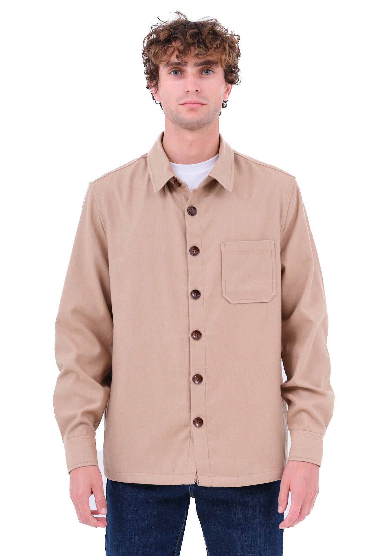 ΑΝΔΡΙΚΟ OVERSHIRT LES GENT'S ΜΠΕΖ ΑΝΟΙΧΤΟ