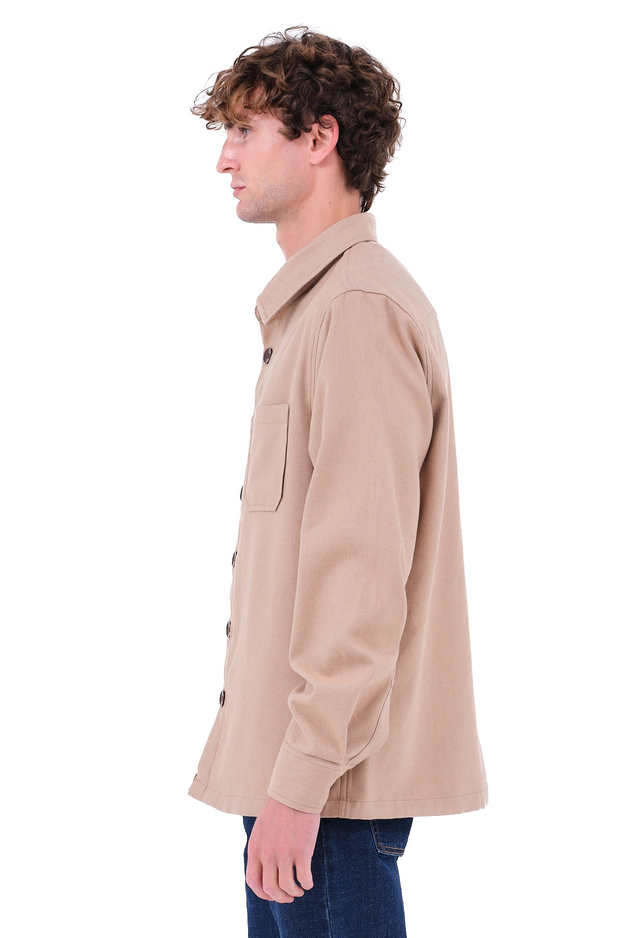 ΑΝΔΡΙΚΟ OVERSHIRT LES GENT'S ΜΠΕΖ ΑΝΟΙΧΤΟ