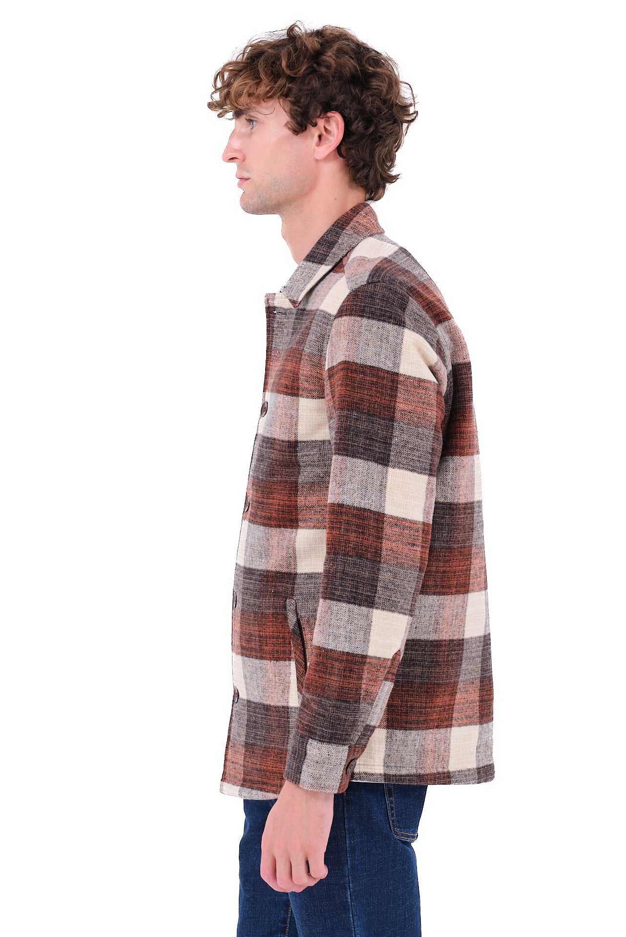 ΑΝΔΡΙΚΟ OVERSHIRT LES GENT'S ΚΑΡΟ ΚΕΡΑΜΙΔΙ