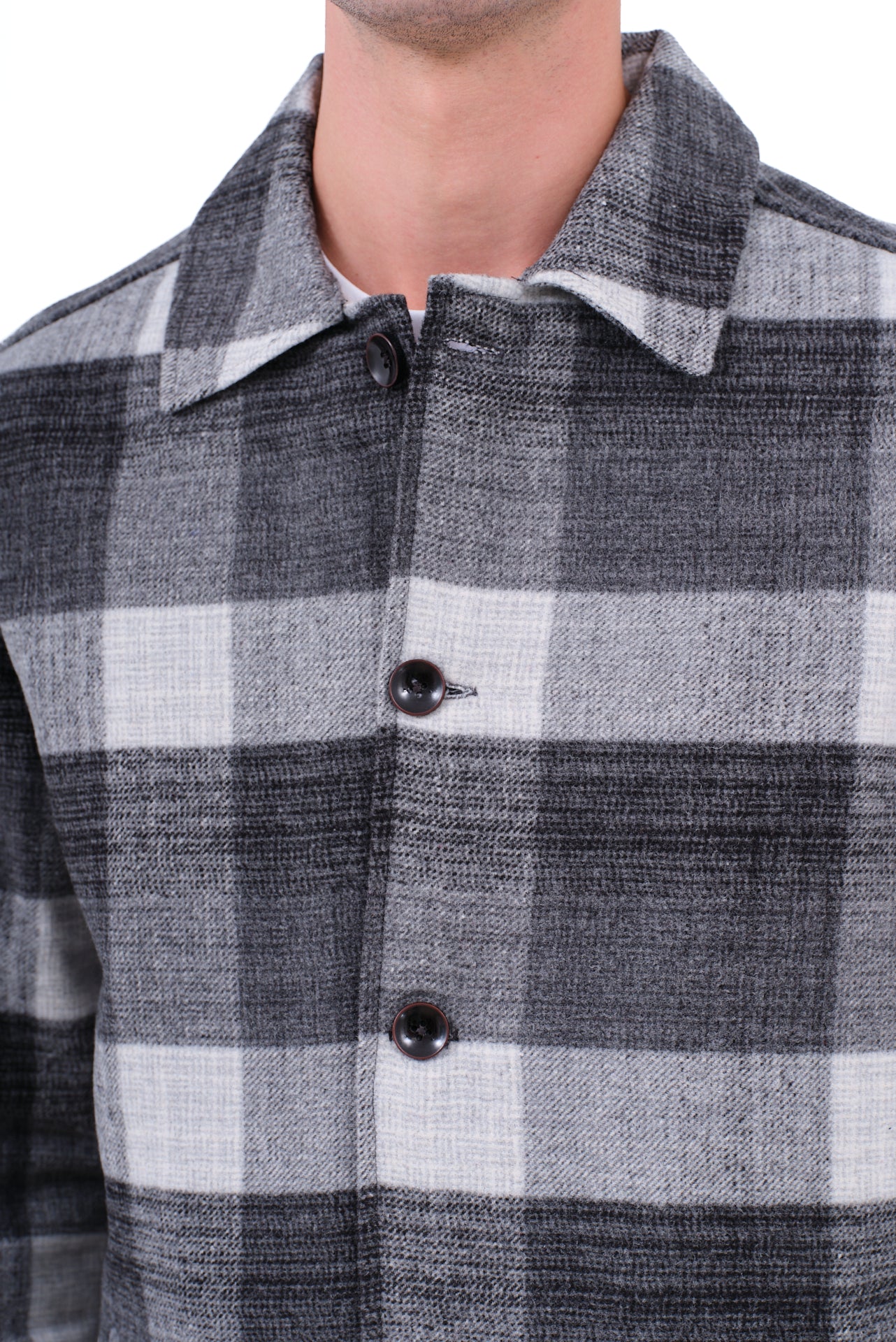 ΑΝΔΡΙΚΟ OVERSHIRT LES GENT'S ΚΑΡΟ ΓΚΡΙ ΑΝΟΙΧΤΟ