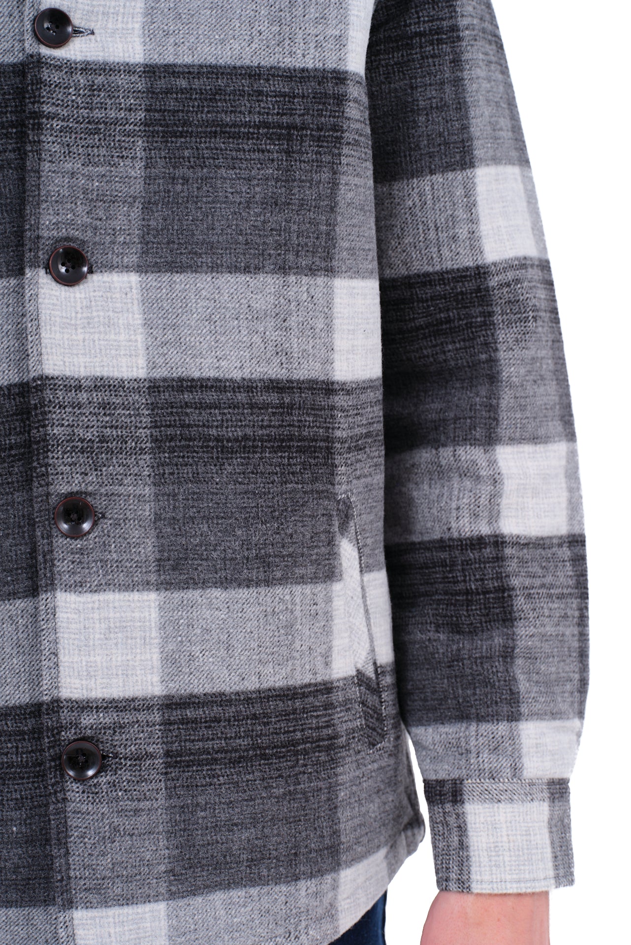 ΑΝΔΡΙΚΟ OVERSHIRT LES GENT'S ΚΑΡΟ ΓΚΡΙ ΑΝΟΙΧΤΟ