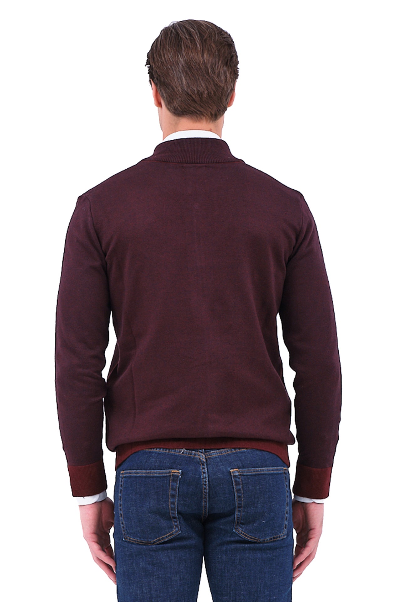 ΑΝΔΡΙΚΗ CARDIGAN ΖΑΚΕΤΑ LES GENT'S ΣΕ ΜΠΟΡΝΤΟ ΜΠΛΕ ΧΡΩΜΑ ΜΕ ΜΙΚΡΟΣΧΕΔΙΟ