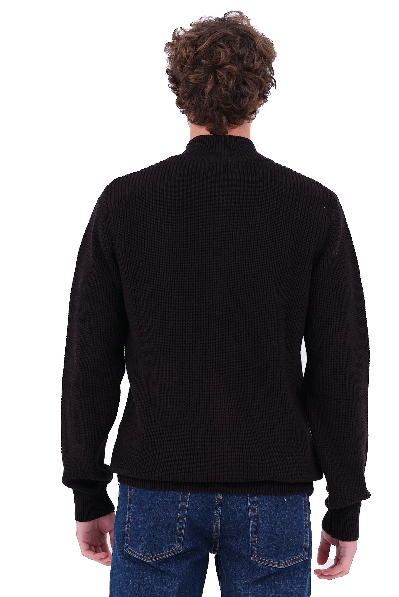 ΑΝΔΡΙΚΗ ΖΑΚΕΤΑ CARDIGAN PORTOBELLO'S ΣΕ ΜΑΥΡΟ ΧΡΩΜΑ