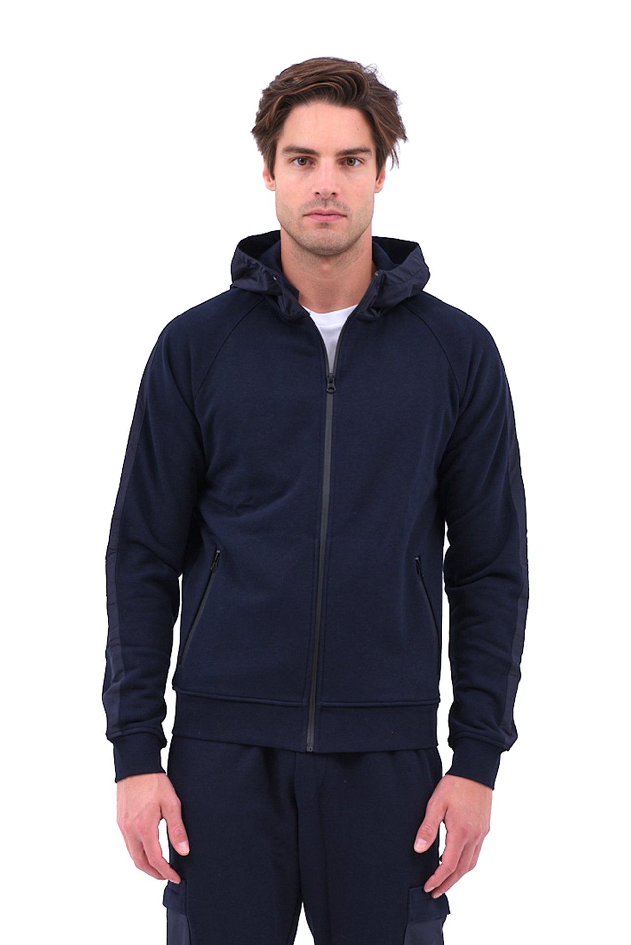 ΑΝΔΡΙΚΟ SWEAT SHIRT ΜΕ ΚΟΥΚΟΥΛΑ PORTOBELLO'S ΣΤΟ ΜΠΛΕ ΧΡΩΜΑ