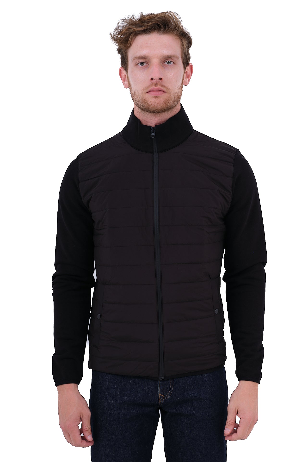 ΑΝΔΡΙΚΗ ΖΑΚΕΤΑ TRACKSUIT PORTOBELLO'S ΣΕ ΜΑΥΡΟ ΧΡΩΜΑ