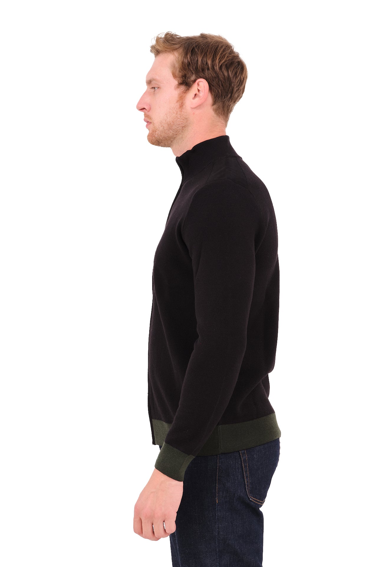 ΑΝΔΡΙΚΗ ΖΑΚΕΤΑ CARDIGAN PORTOBELLO'S ΣΕ ΜΑΥΡΟ ΧΡΩΜΑ ΚΑΙ ΛΑΔΙ ΛΕΠΤΟΜΕΡΕΙΕΣ