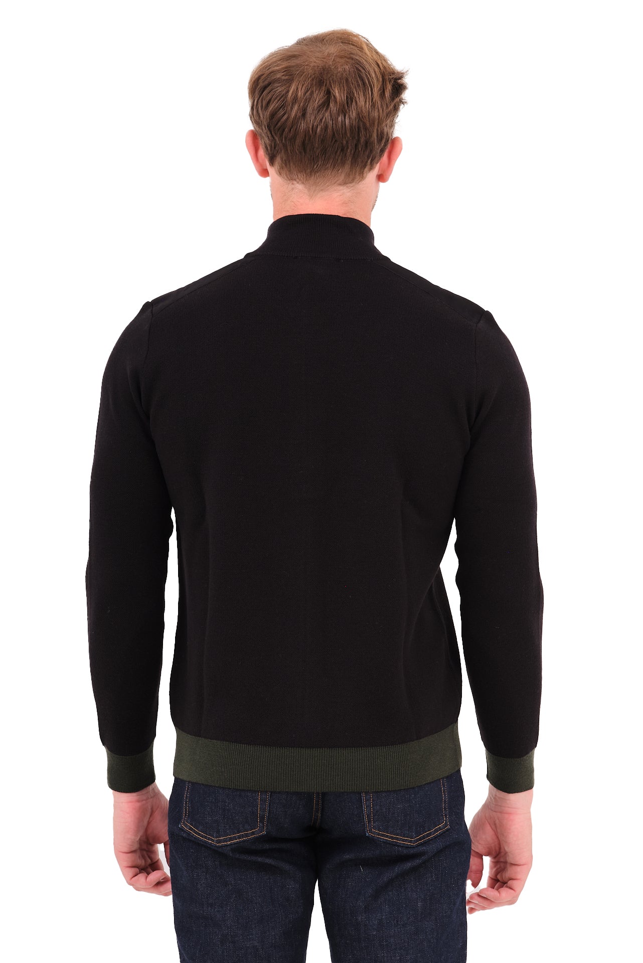 ΑΝΔΡΙΚΗ ΖΑΚΕΤΑ CARDIGAN PORTOBELLO'S ΣΕ ΜΑΥΡΟ ΧΡΩΜΑ ΚΑΙ ΛΑΔΙ ΛΕΠΤΟΜΕΡΕΙΕΣ