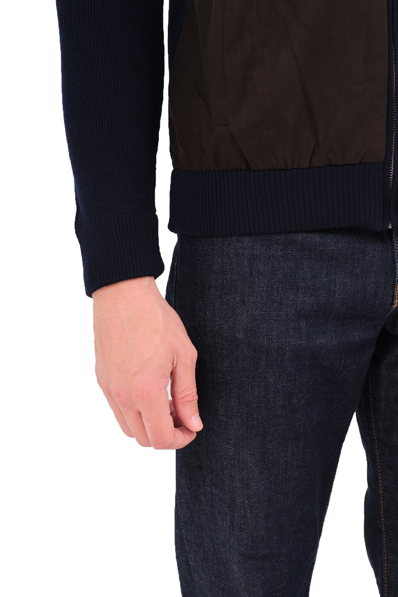 ΑΝΔΡΙΚΗ ΖΑΚΕΤΑ CARDIGAN PORTOBELLO'S ΣΕ ΜΠΛΕ ΚΑΦΕ ΧΡΩΜΑ