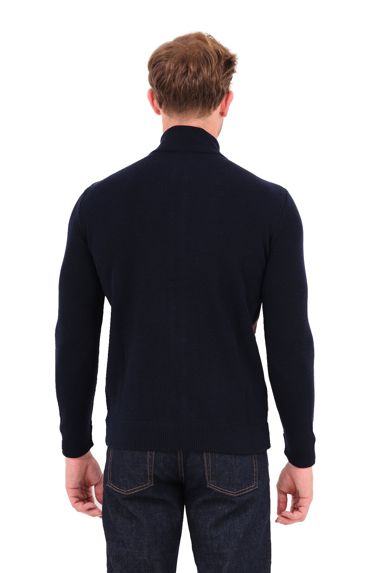 ΑΝΔΡΙΚΗ ΖΑΚΕΤΑ CARDIGAN PORTOBELLO'S ΣΕ ΜΠΛΕ ΚΑΦΕ ΧΡΩΜΑ