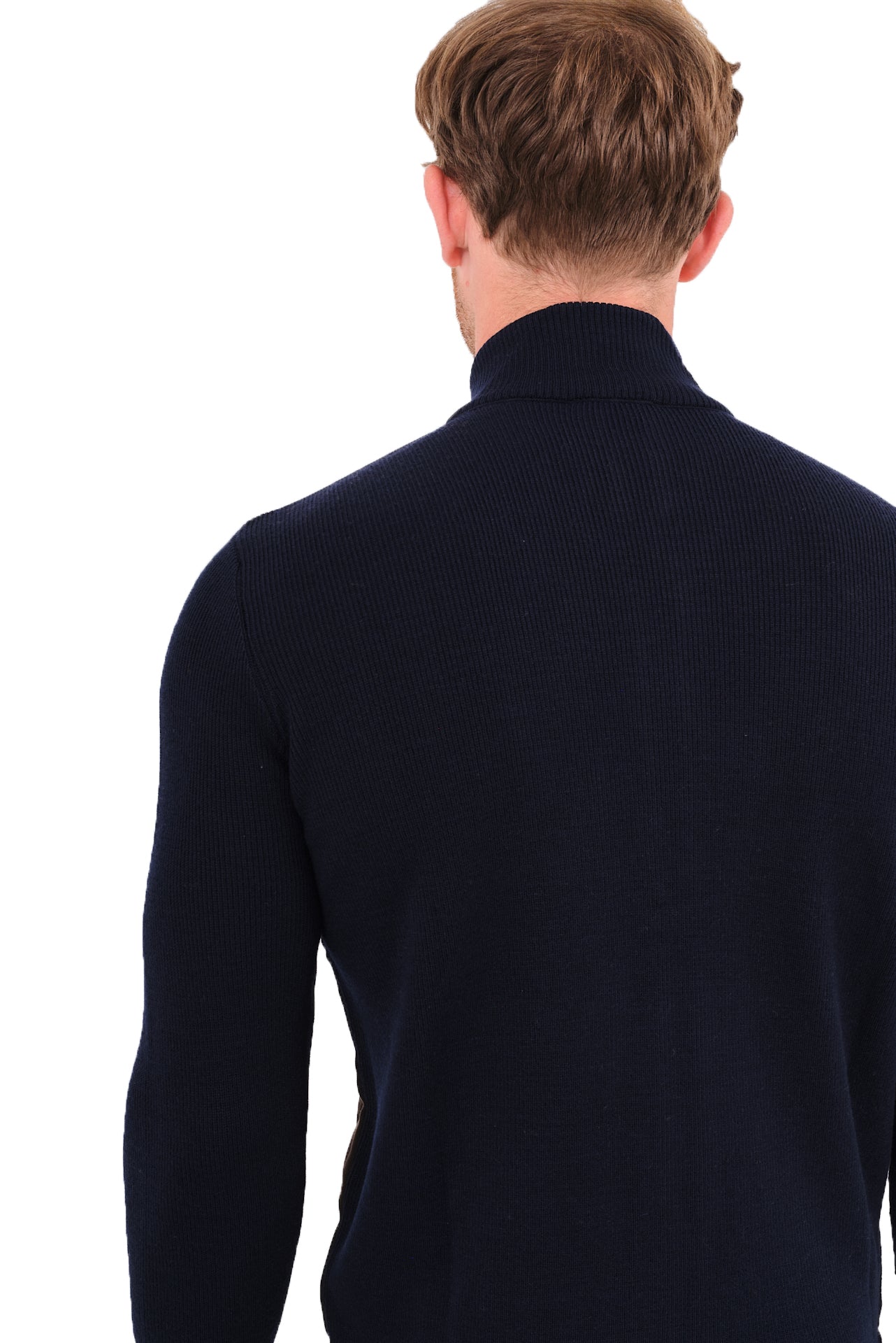 ΑΝΔΡΙΚΗ ΖΑΚΕΤΑ CARDIGAN PORTOBELLO'S ΣΕ ΜΠΛΕ ΚΑΦΕ ΧΡΩΜΑ