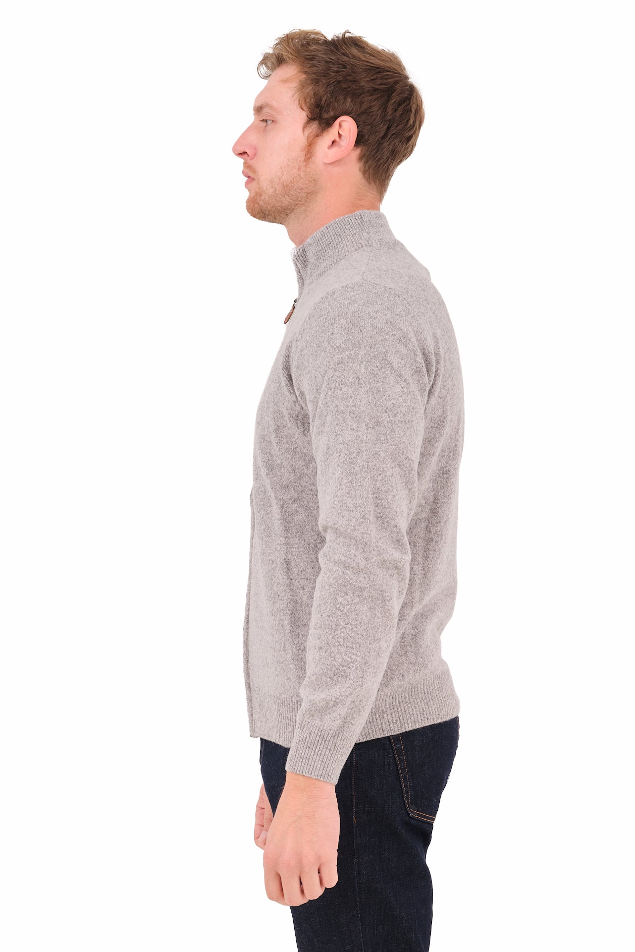 ΑΝΔΡΙΚΗ ΓΚΡΙ ΜΟΝΟΧΡΩΜΗ ΖΑΚΕΤΑ PORTOBELLO'S ΜΕ ΨΗΛΟ ΛΑΙΜΟ