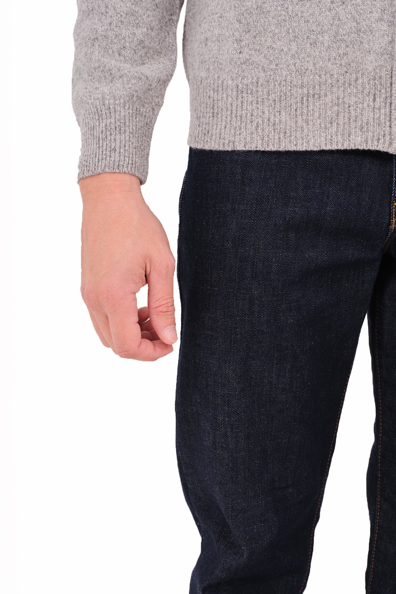 ΑΝΔΡΙΚΗ ΓΚΡΙ ΜΟΝΟΧΡΩΜΗ ΖΑΚΕΤΑ PORTOBELLO'S ΜΕ ΨΗΛΟ ΛΑΙΜΟ