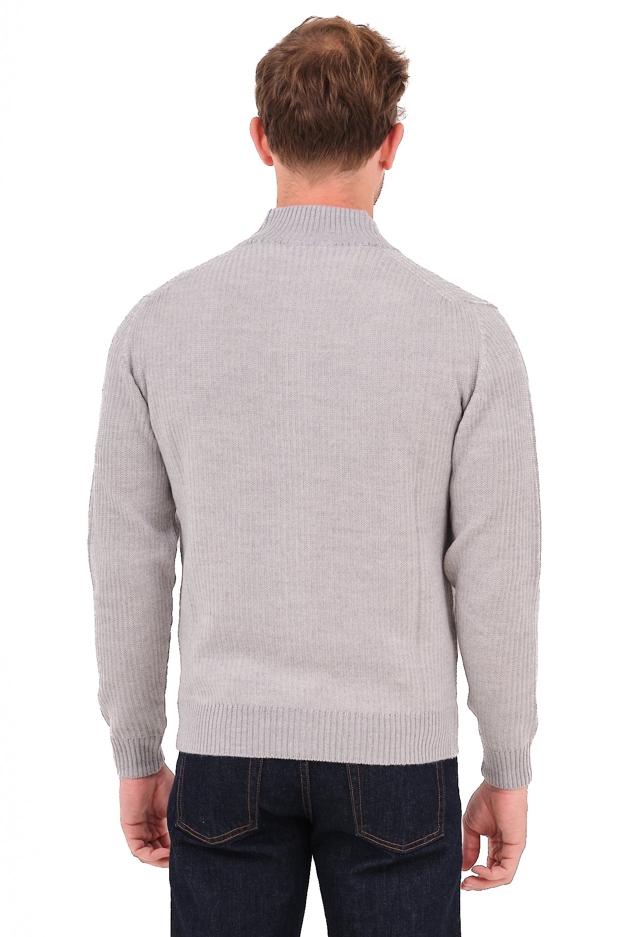 ΑΝΔΡΙΚΗ ΖΑΚΕΤΑ CARDIGAN PORTOBELLO'S ΣΕ ΓΚΡΙ ΑΝΟΙΧΤΟ ΧΡΩΜΑ ΜΕ ΨΗΛΟ ΛΑΙΜΟ