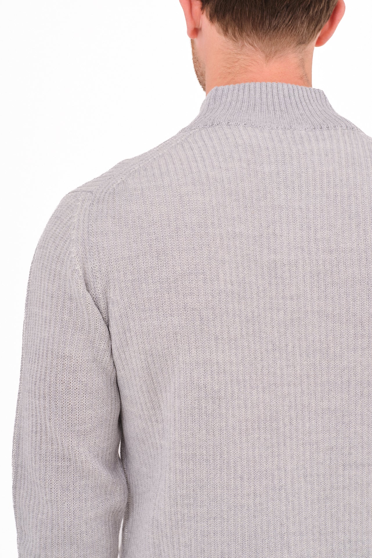 ΑΝΔΡΙΚΗ ΖΑΚΕΤΑ CARDIGAN PORTOBELLO'S ΣΕ ΓΚΡΙ ΑΝΟΙΧΤΟ ΧΡΩΜΑ ΜΕ ΨΗΛΟ ΛΑΙΜΟ