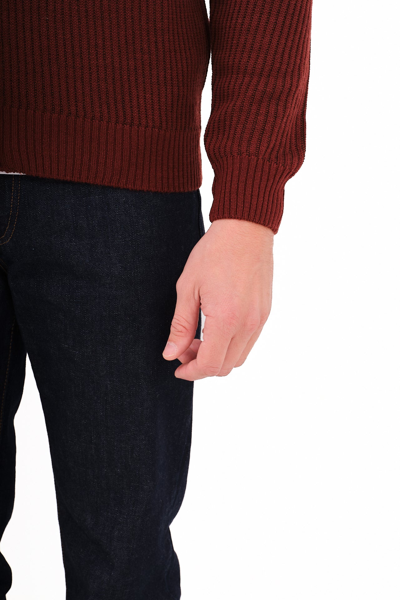 ΑΝΔΡΙΚΗ ΖΑΚΕΤΑ CARDIGAN PORTOBELLO'S ΣΕ ΚΕΡΑΜΙΔΙ ΧΡΩΜΑ ΜΕ ΨΗΛΟ ΛΑΙΜΟ