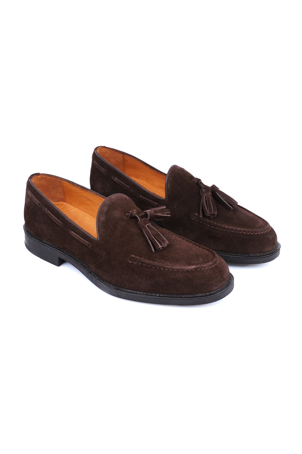 SUEDE TASSEL LOAFERS ΚΑΦΕ.