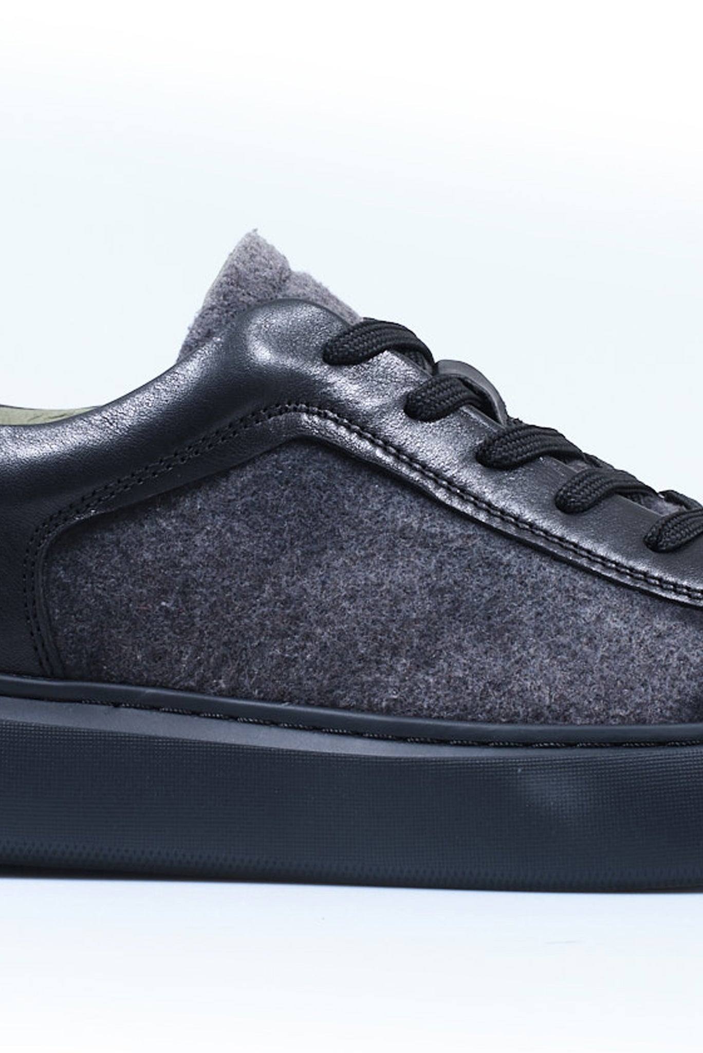 ΑΝΔΡΙΚΑ ΜΑΥΡΑ ΔΕΡΜΑΤΙΝΑ ΠΑΠΟΥΤΣΙΑ SNEAKERS PORTOBELLO'S