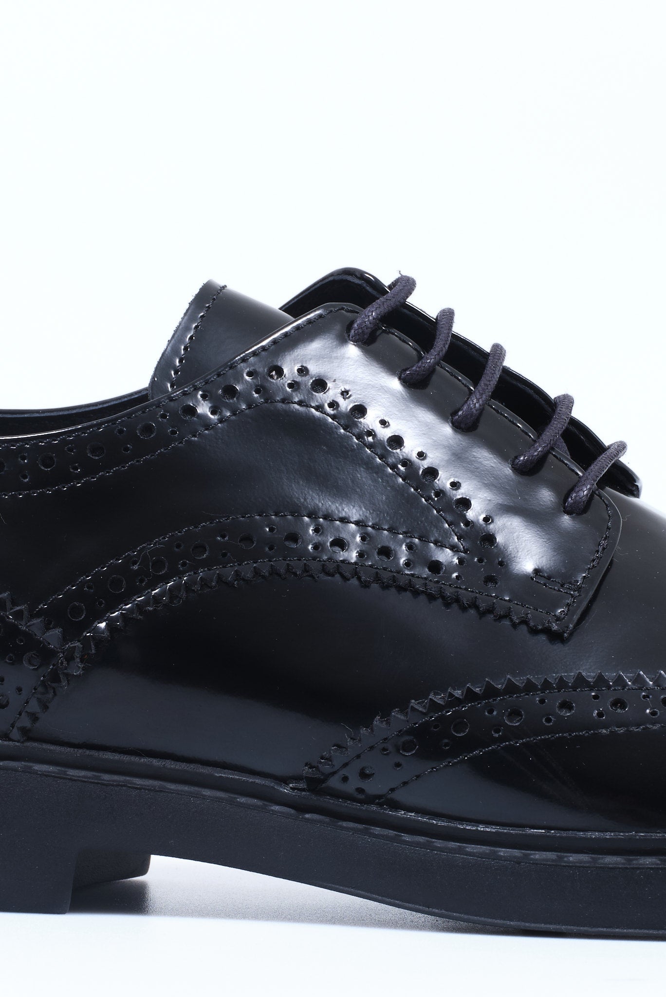 ΑΝΔΡΙΚΑ ΜΑΥΡΑ ΔΕΡΜΑΤΙΝΑ ΥΠΟΔΗΜΑΤΑ DERBY FULL BROGUES PORTOBELLO'S