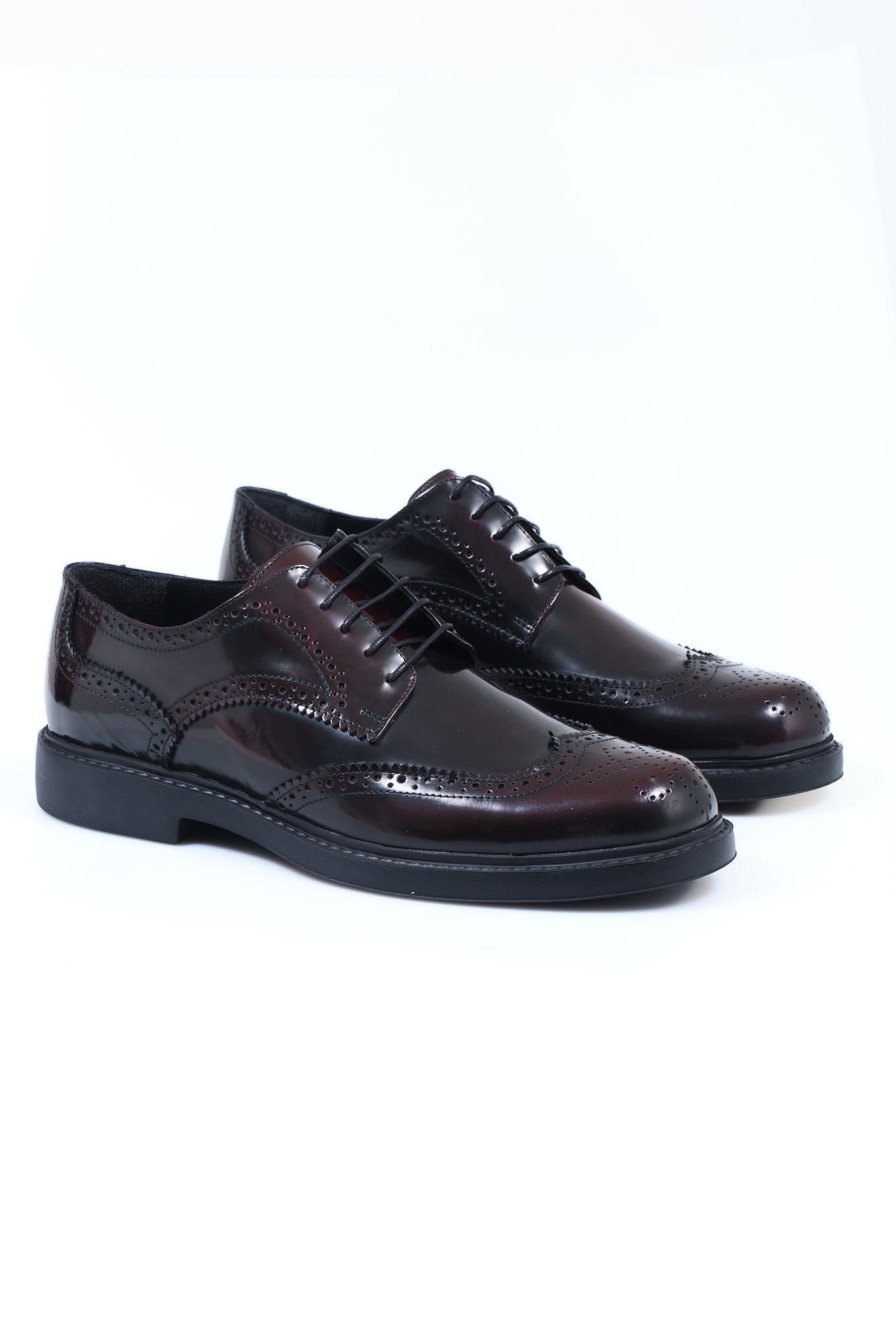 ΑΝΔΡΙΚΑ ΜΠΟΡΝΤΟ ΔΕΡΜΑΤΙΝΑ ΥΠΟΔΗΜΑΤΑ DERBY FULL BROGUES PORTOBELLO'S