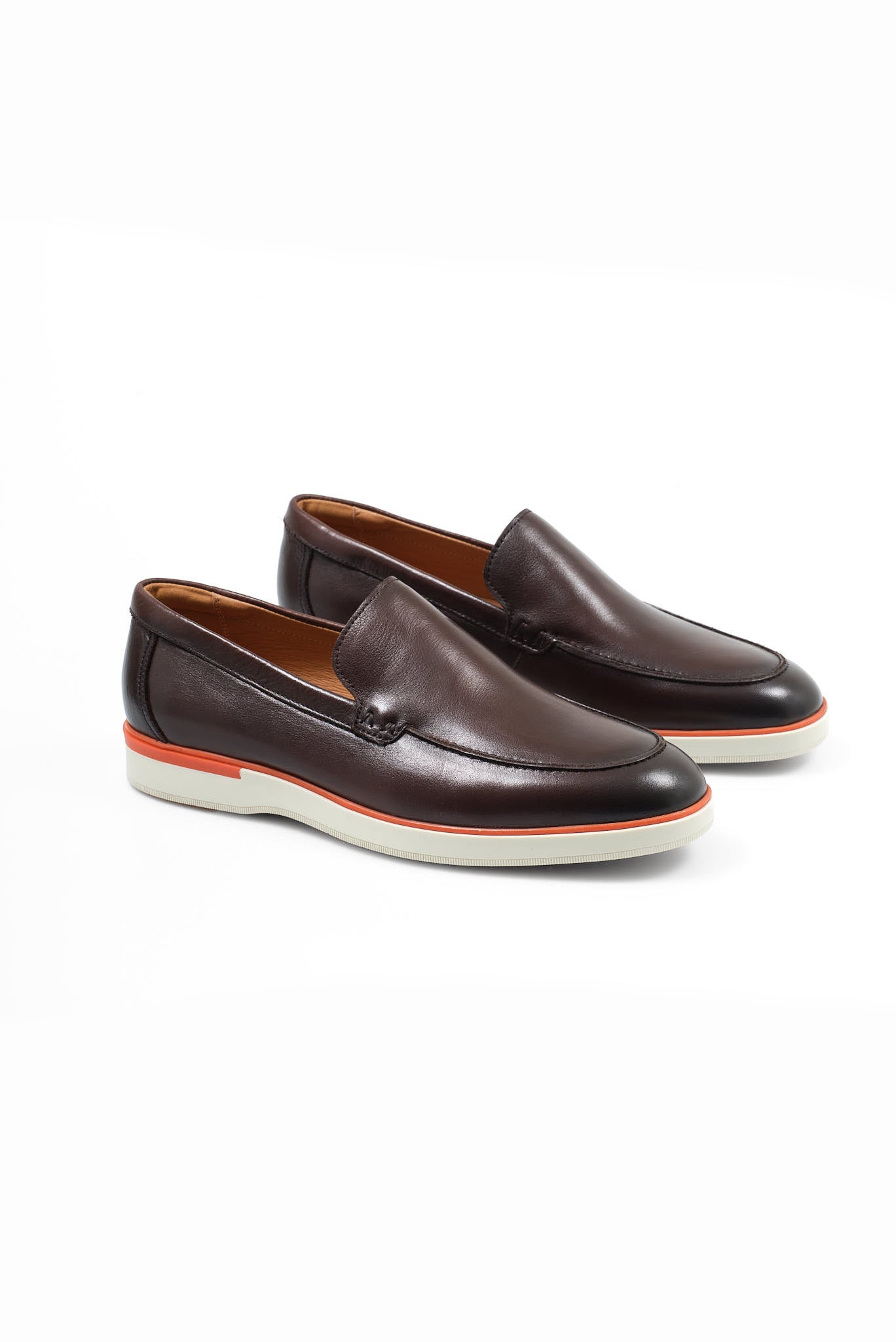 ΑΝΔΡΙΚΑ ΥΠΟΔΗΜΑΤΑ  ΔΕΡΜΑΤΙΝΑ LOAFERS ALEXANDER HOTTO ΣΕ ΚΑΦΕ ΧΡΩΜΑ