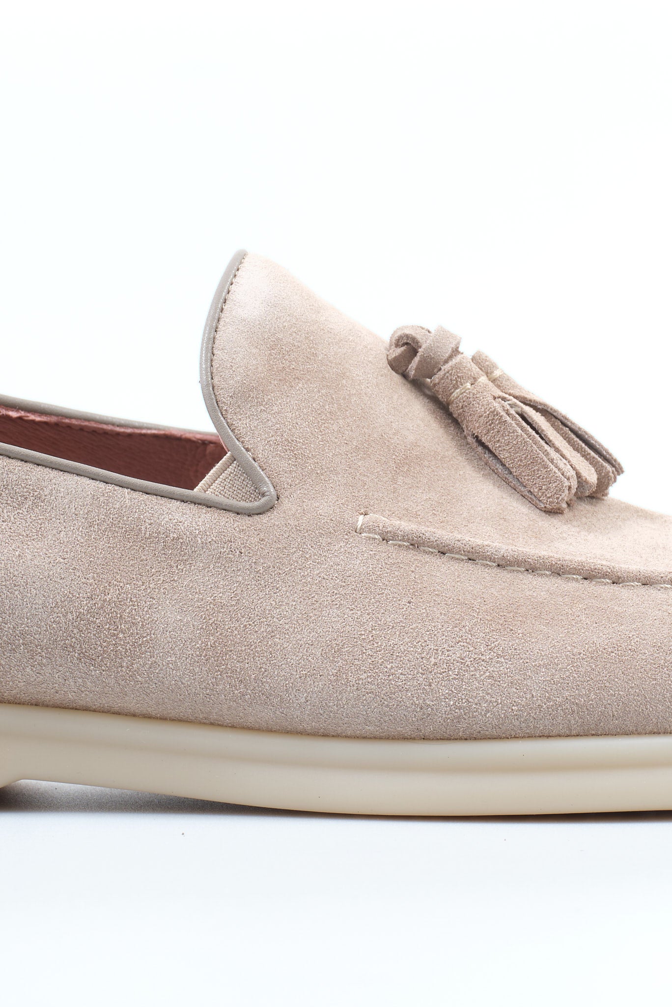 ΑΝΔΡΙΚΑ ΔΕΡΜΑΤΙΝΑ SUEDE TASSEL LOAFERS ΥΠΟΔΗΜΑΤΑ PORTOBELLO'S ΣΕ ΜΠΕΖ ΣΚΟΥΡΟ ΧΡΩΜΑ