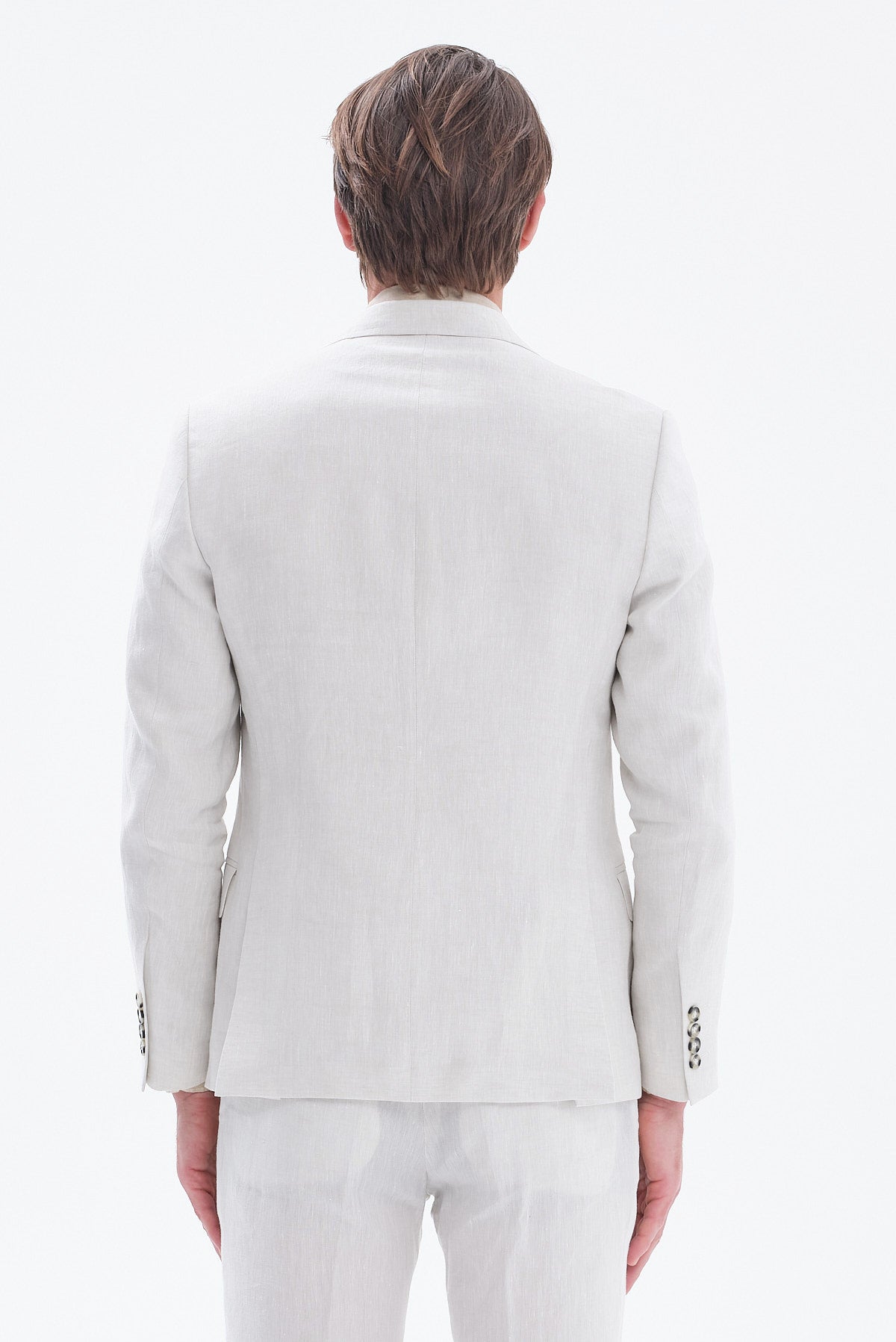 ΑΝΔΡΙΚΟ ΛΙΝΟ ΣΤΑΥΡΩΤΟ ΣΑΚΑΚΙ PORTOBELLO'S REGULAR FIT ΣΤΗΝ ΑΠΟΧΡΩΣΗ ΤΟΥ ΠΑΓΟΥ ΚΑΙ ΥΦΑΣΜΑ SONDRIO