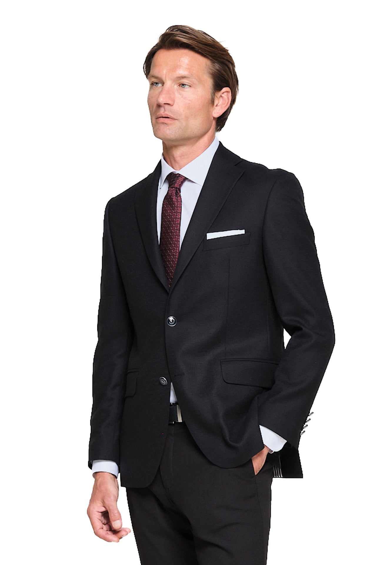 ΑΝΔΡΙΚΟ ΜΑΥΡΟ ΜΑΛΛΙΝΟ ΣΑΚΑΚΙ BLAZER REGULAR FIT PORTOBELLO'S