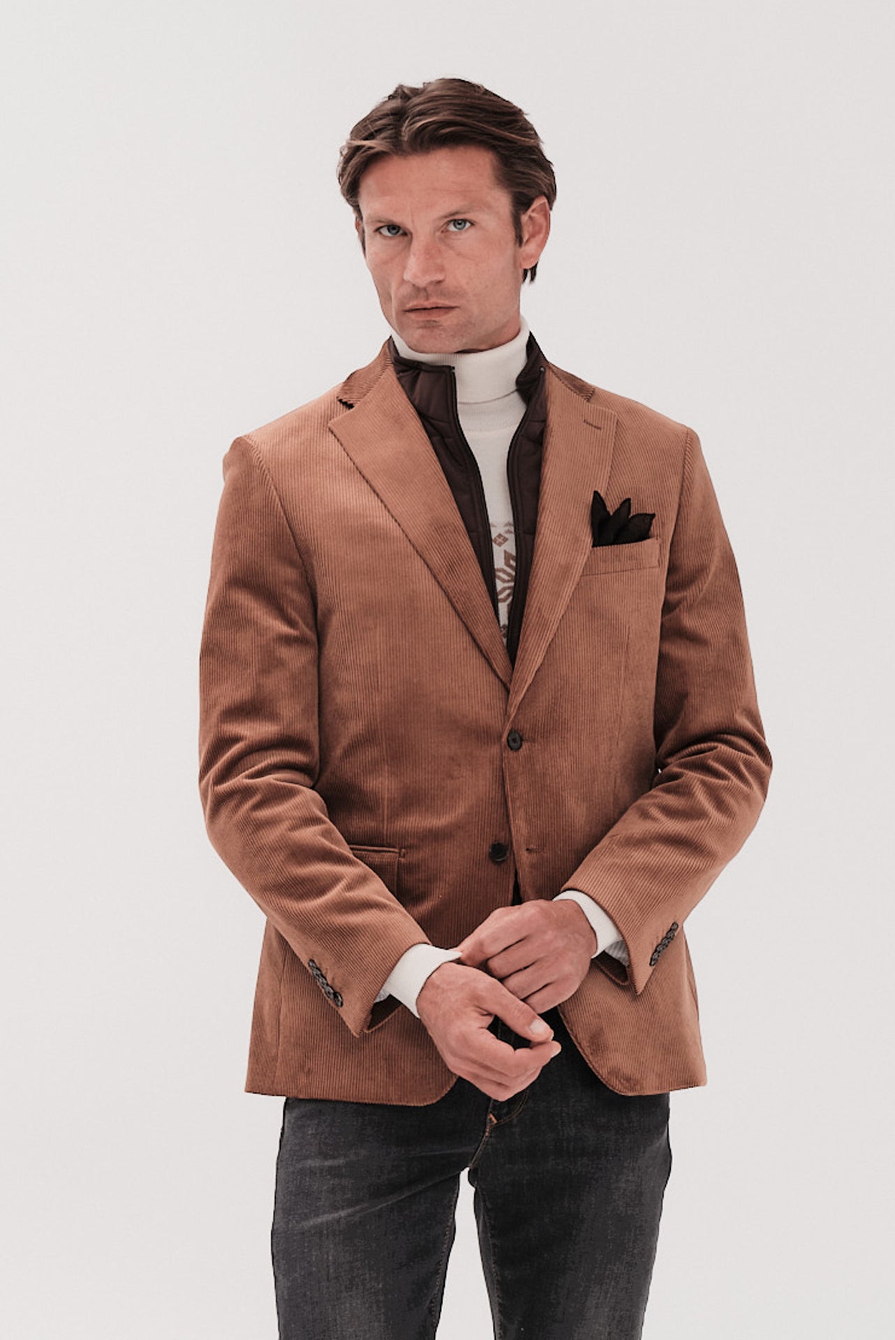 ΑΝΔΡΙΚΟ ΚΑΜΗΛΟ ΚΟΤΛΕ ΣΑΚΑΚΙ PORTOBELLO'S ΜΕ ΑΠΟΣΠΩΜΕΝΗ ΜΟΣΤΡΑ SLIM FIT