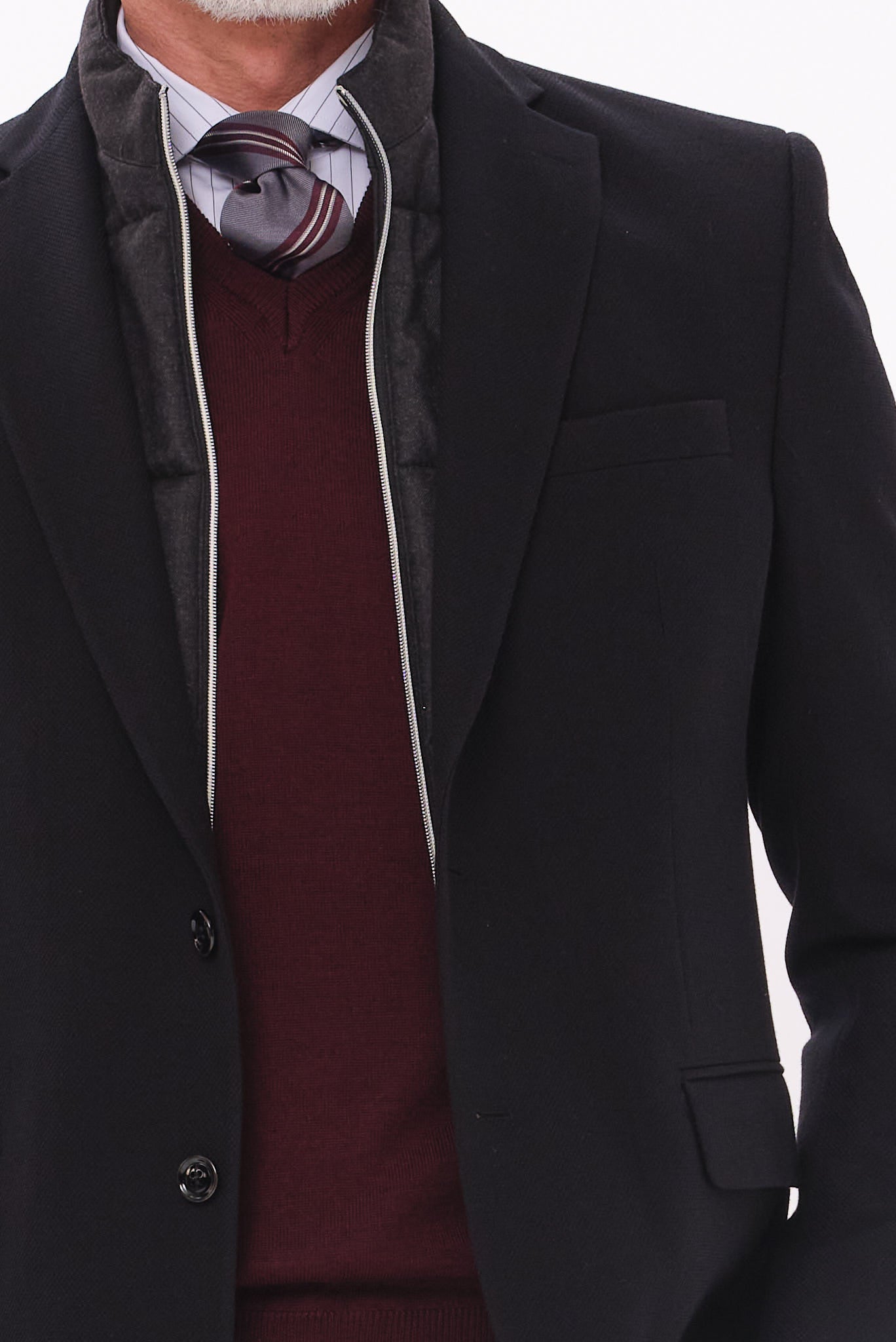 ΑΝΔΡΙΚΟ ΜΑΥΡΟ ΣΑΚΑΚΙ PORTOBELLO'S ΜΕ ΑΠΟΣΠΩΜΕΝΗ ΜΟΣΤΡΑ REGULAR FIT