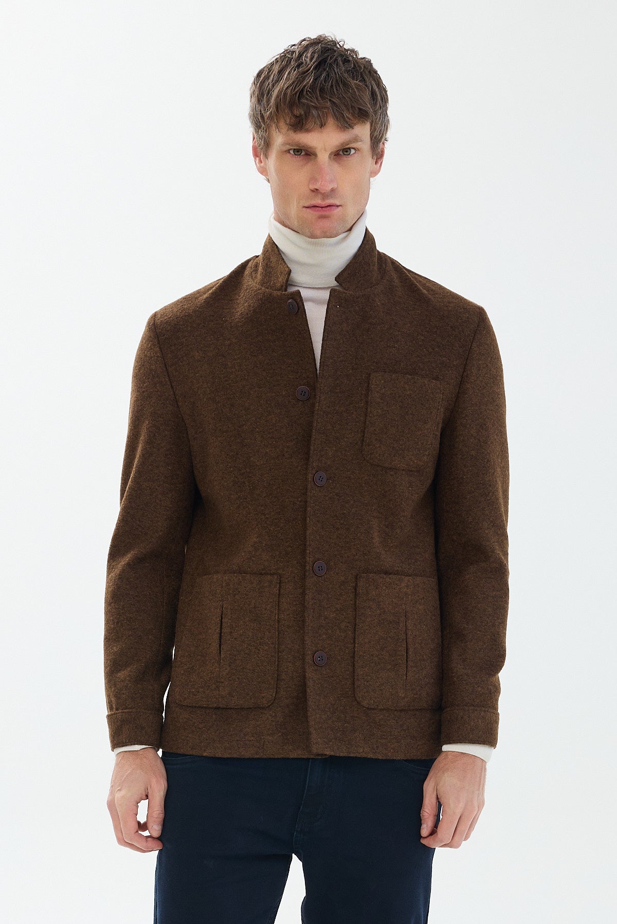 ΑΝΔΡΙΚΟ ΚΑΦΕ ΣΑΚΑΚΙ ΜΑΛΛΙΝΟ ΜΕ ΟΡΘΙΟ ΓΙΑΚΑ PORTOBELLO'S REGULAR FIT