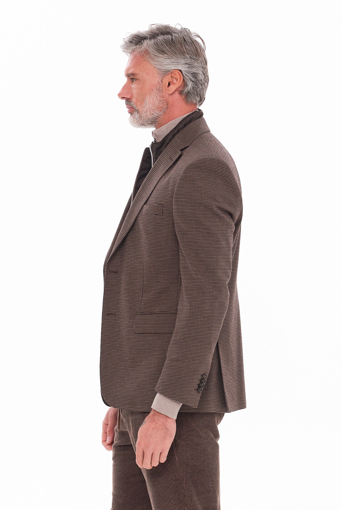 ΑΝΔΡΙΚΟ ΜΠΕΖ ΣΚΟΥΡΟ ΣΑΚΑΚΙ PORTOBELLO'S ΜΕ ΑΠΟΣΠΩΜΕΝΗ ΜΟΣΤΡΑ REGULAR FIT