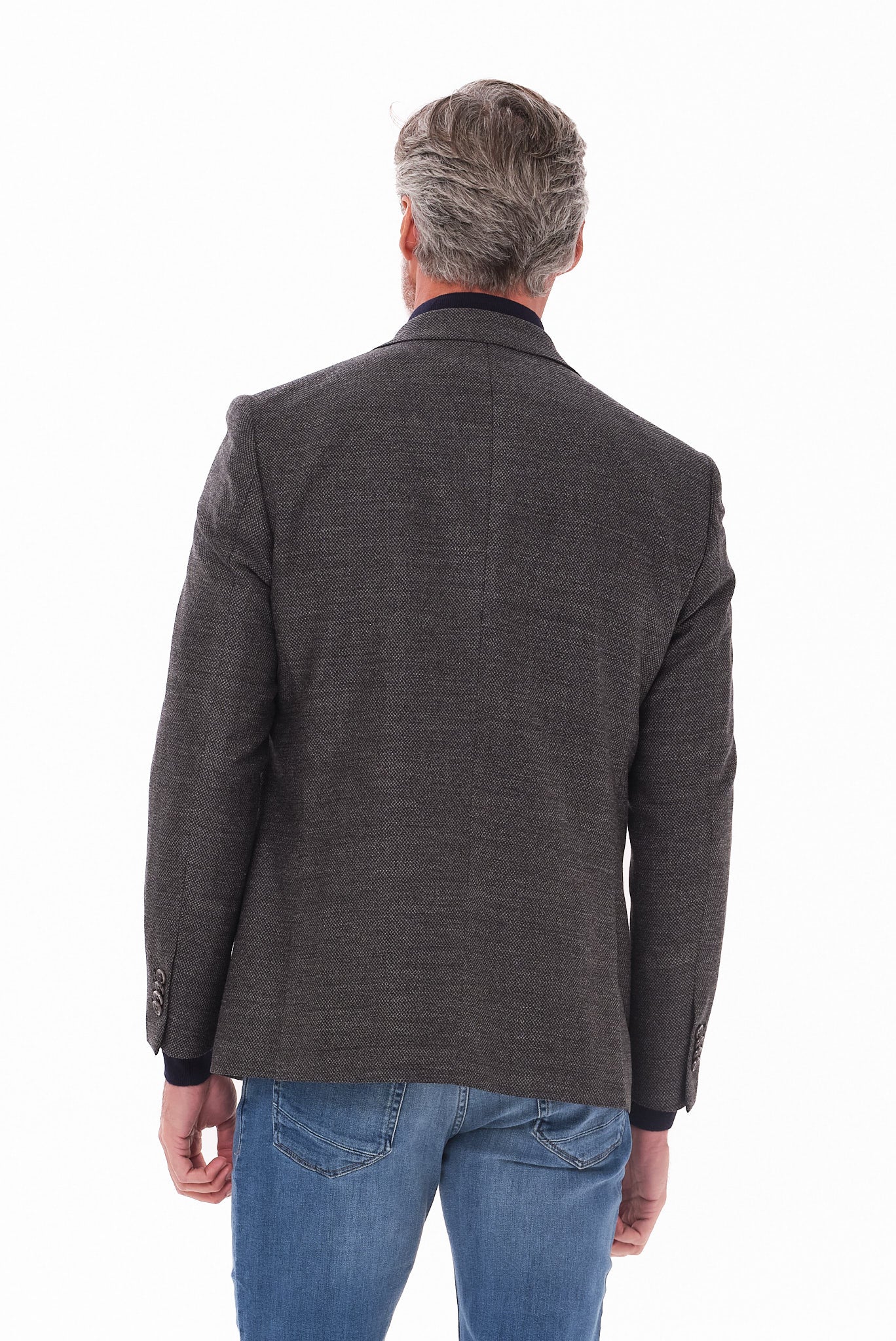 ΑΝΔΡΙΚΟ ΣΚΟΥΡΟ ΓΚΡΙ ΣΑΚΑΚΙ PORTOBELLO'S ΜΕ ΜΙΚΡΟΣΧΕΔΙΟ REGULAR FIT