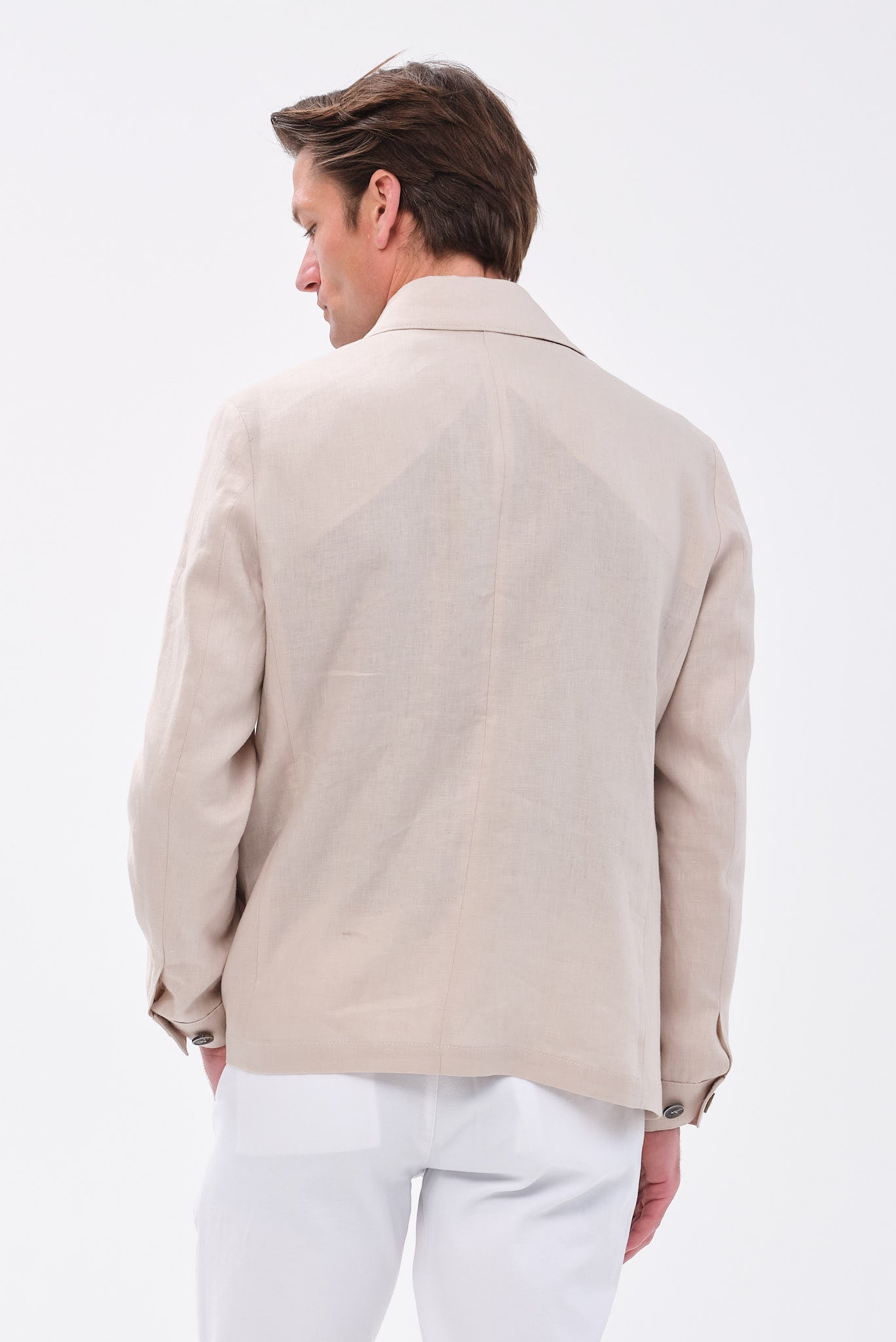 ΑΝΔΡΙΚΟ ΜΠΕΖ ΣΚΟΥΡΟ ΛΙΝΟ ΣΑΦΑΡΙ JACKET PORTOBELLO'S REGULAR FIT