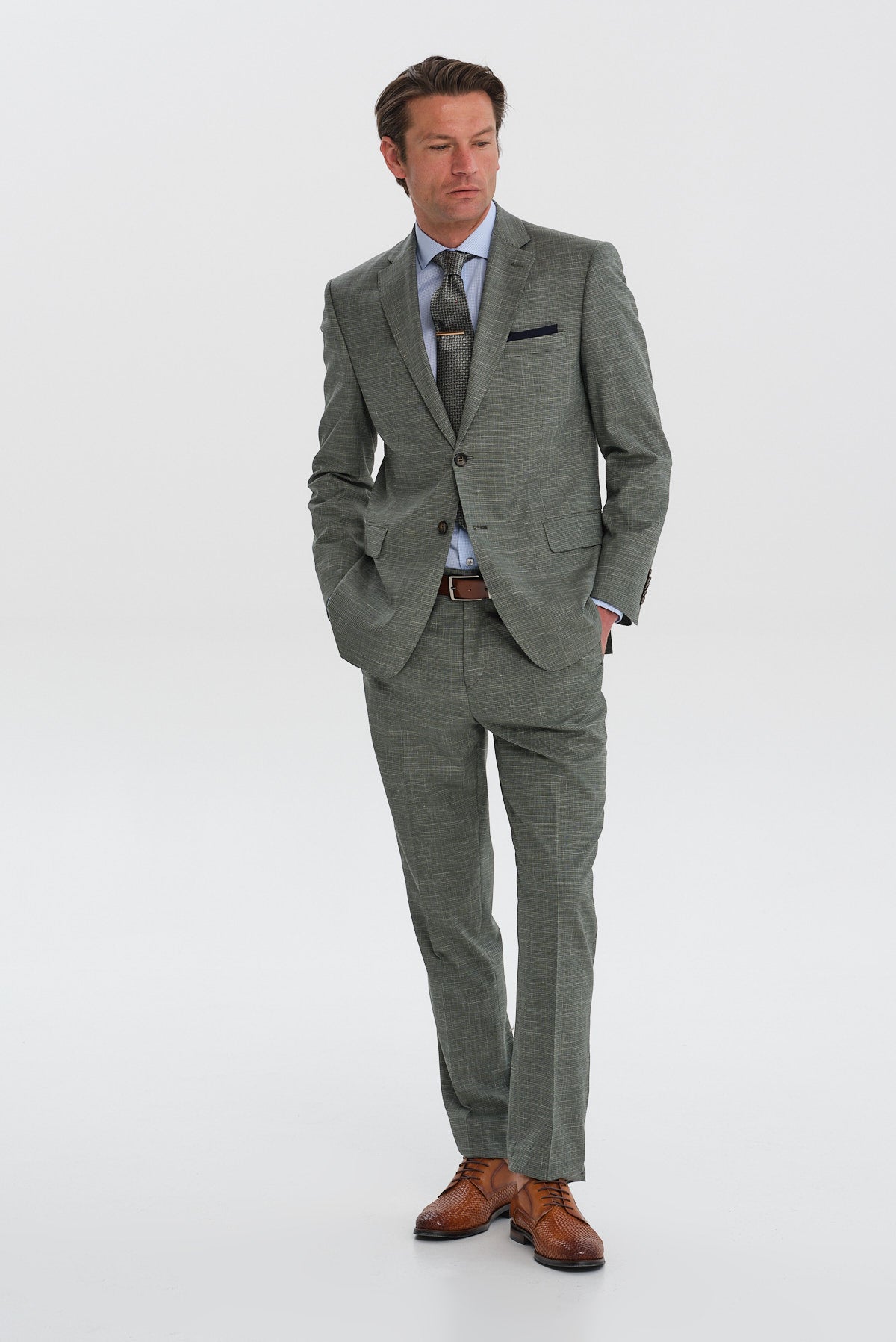 ΑΝΔΡΙΚΟ ΚΟΣΤΟΥΜΙ SLIM FIT ΣΕ ΠΡΑΣΙΝΟ ΧΡΩΜΑ PORTOBELLO'S