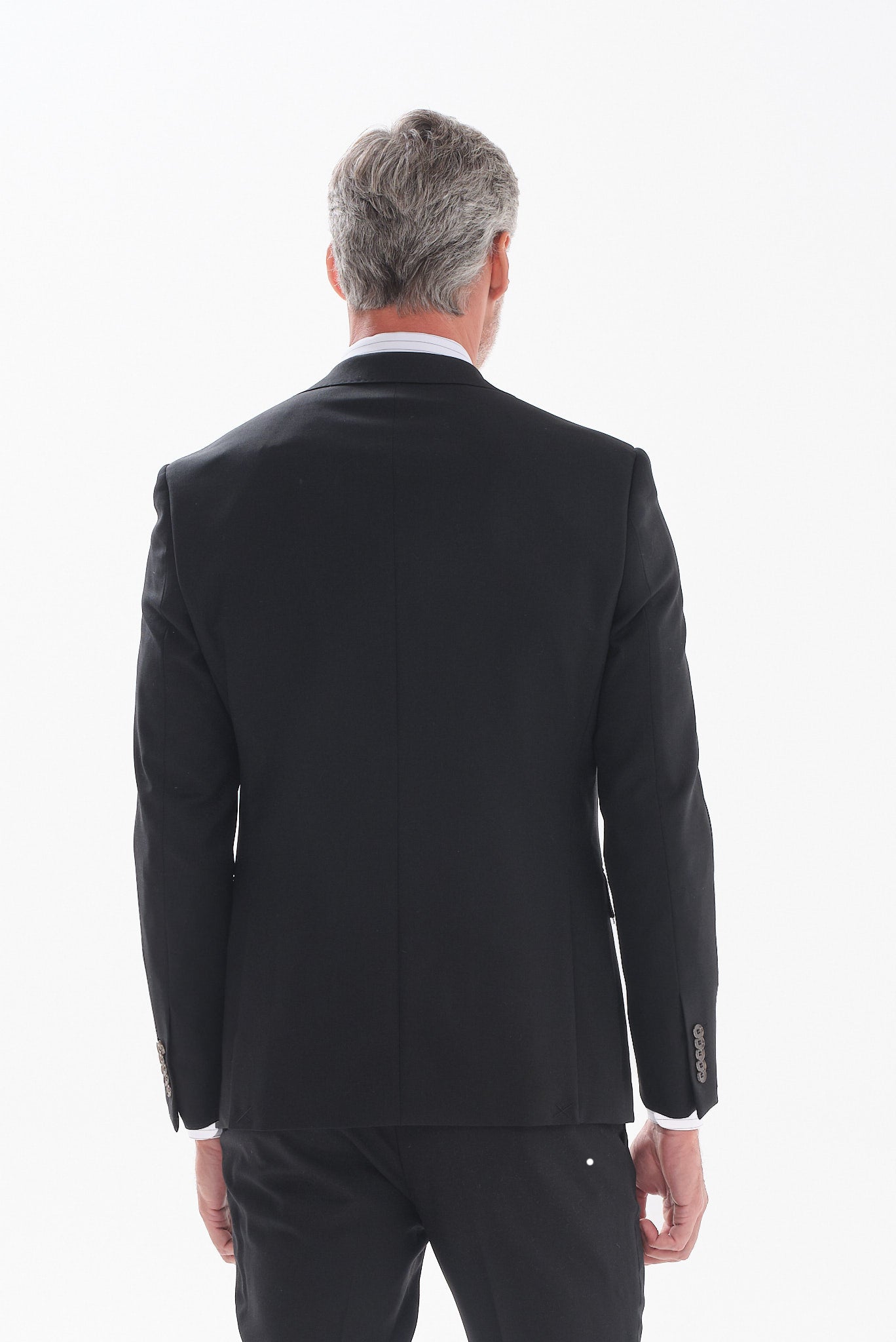 ΑΝΔΡΙΚΟ ΜΑΛΛΙΝΟ ΚΟΣΤΟΥΜΙ PORTOBELLO'S SLIM FIT ΣΕ ΜΑΥΡΟ ΧΡΩΜΑ