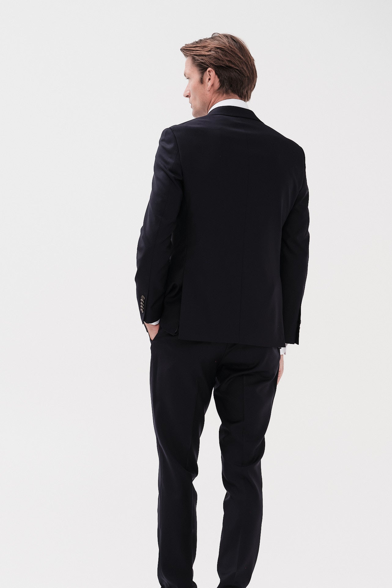 ΑΝΔΡΙΚΟ ΜΠΛΕ ΣΚΟΥΡΟ ΜΑΛΛΙΝΟ ΚΟΣΤΟΥΜΙ PORTOBELLO'S SLIM FIT