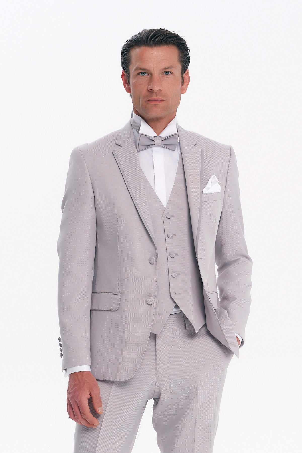 ΑΝΔΡΙΚΟ ΓΚΡΙ ΑΝΟΙΚΤΟ ΚΟΣΤΟΥΜΙ ΓΑΜΠΡΙΑΤΙΚΟ ΣΕΤ SLIM FIT PORTOBELLO'S